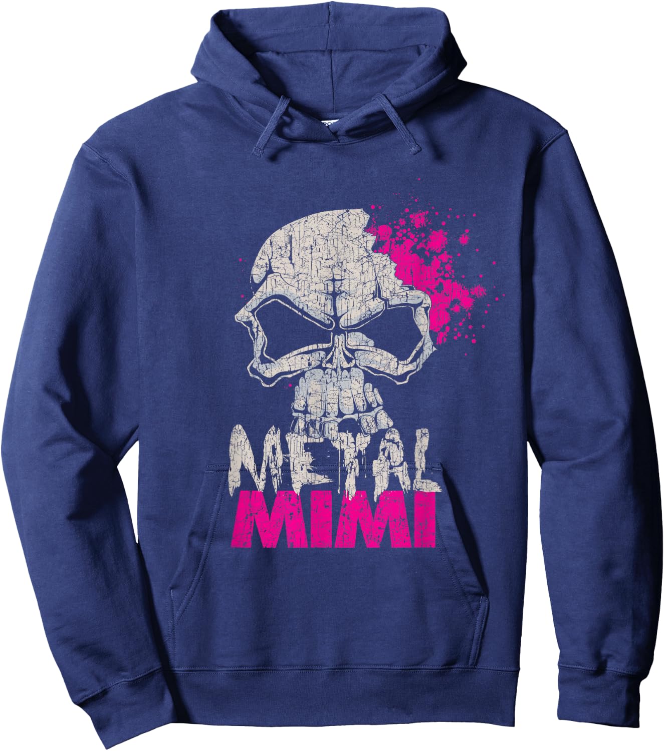 Metal Mimi, Rock Music Mom Grandma, Mother's Day Hoodie - Hoodie | Navy
