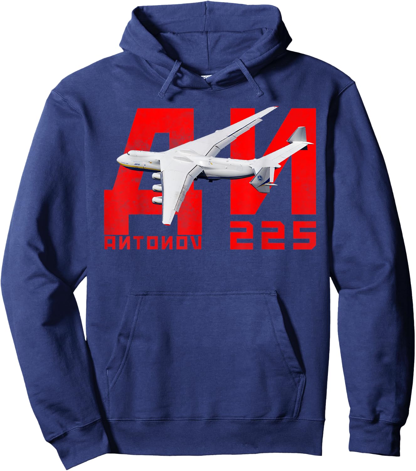 Antonov AN-225 CCCP Soviet USSR Aeroplane Soviet Aviation Hoodie - Hoodie | Navy