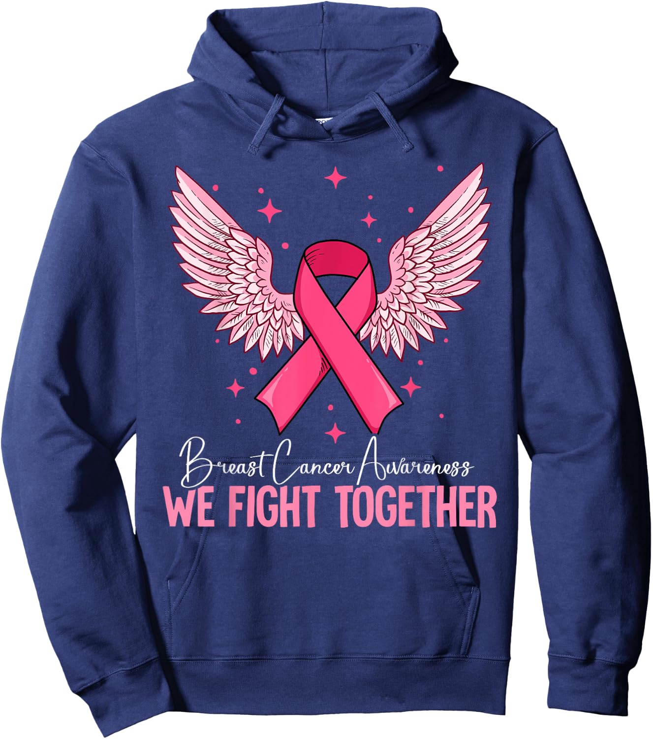 Breast Cancer Awareness Hoodie - Hoodie | Navy