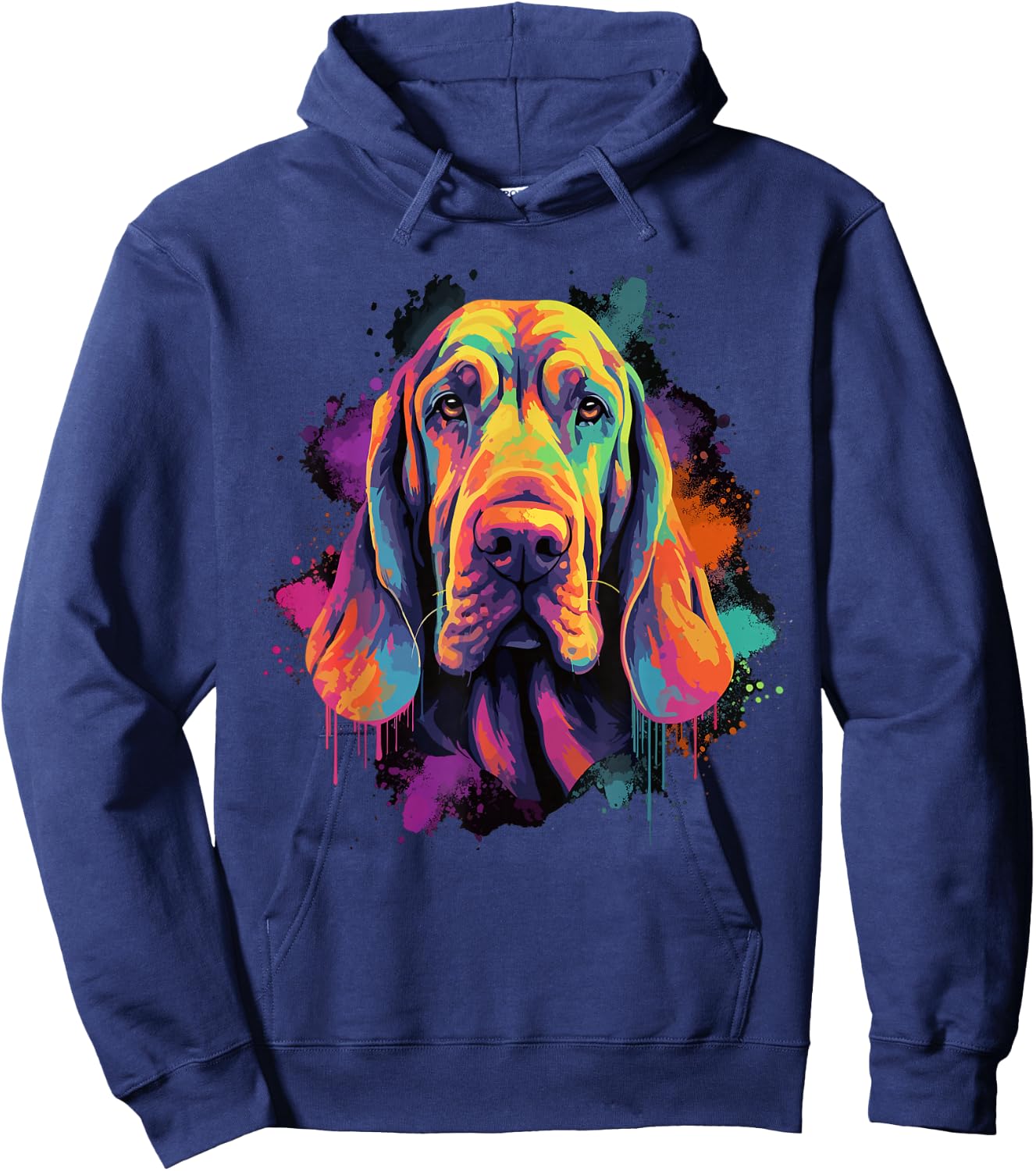 Bloodhound Dog Men Women Hoodie - Hoodie | Navy