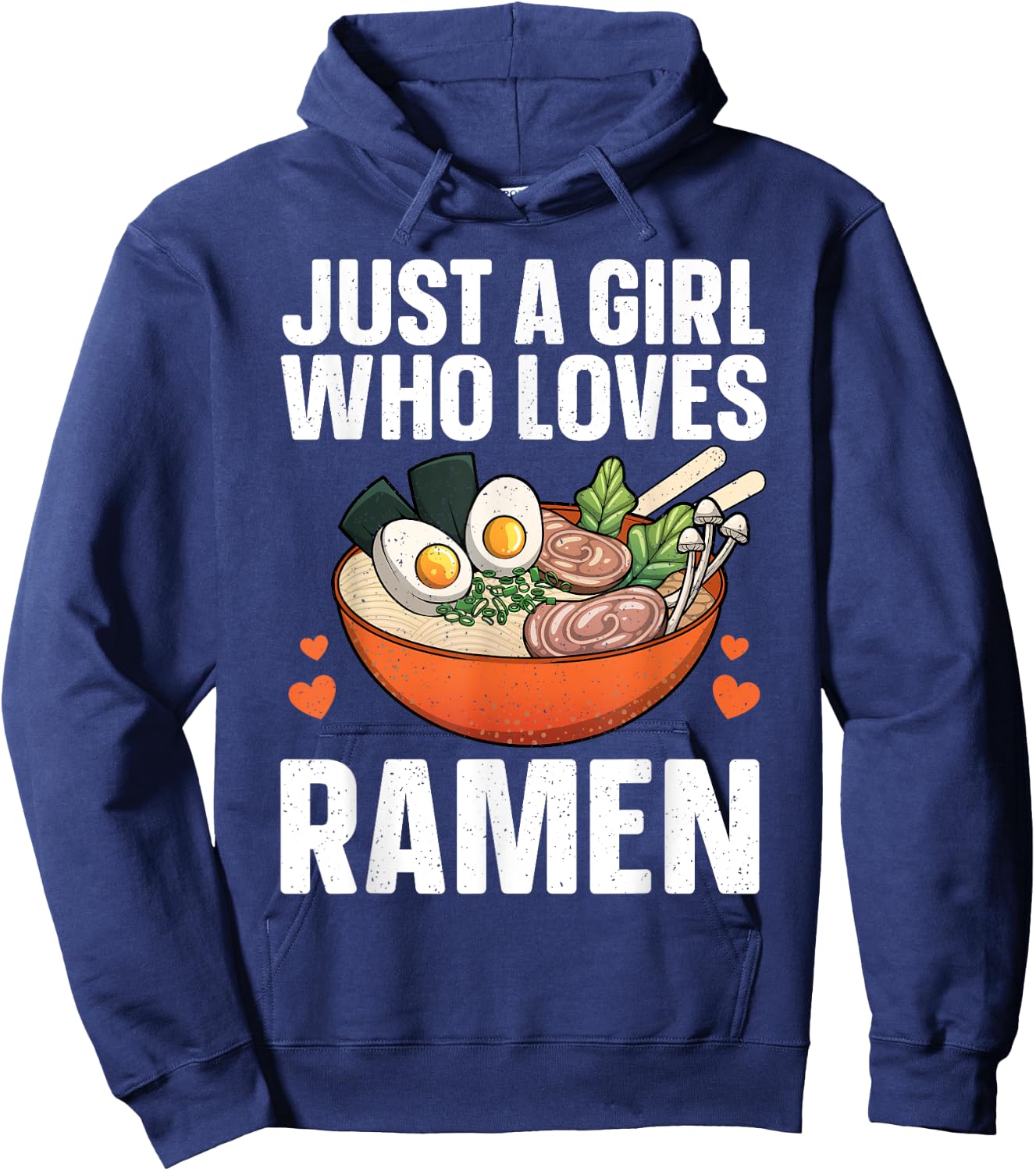 Ramen Noodles Art Girls Asian Ramen Noodle Lovers Hoodie - Hoodie | Navy
