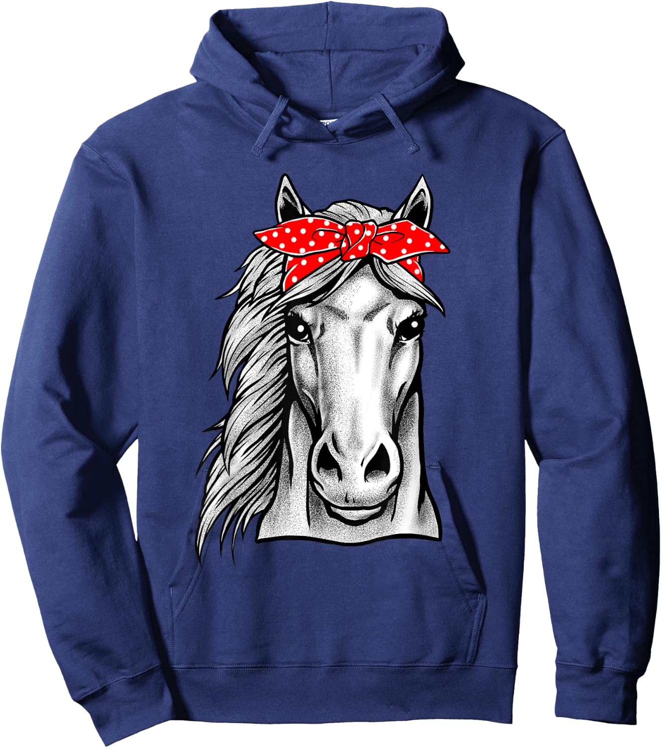 Horse Shirt Graphic - Horse Shirts For Girls Hoodie - Hoodie | Navy
