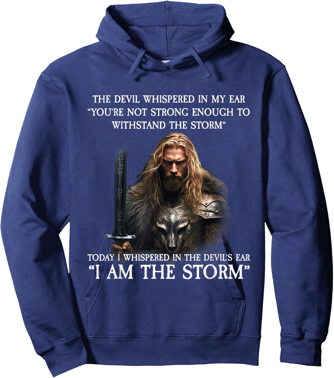Today I Whispered in the Devil's Ear Hoodie - Hoodie | Navy