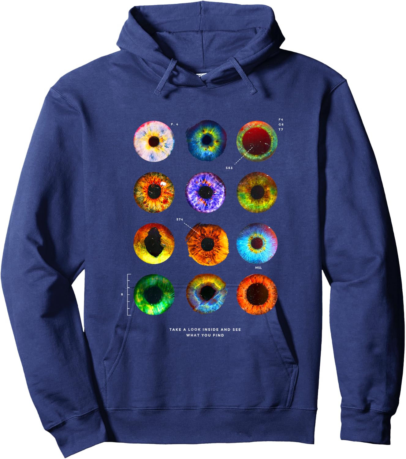 Iris Eye Anatomy Ophthalmologist Optician & Ophthalmologist Hoodie - Hoodie | Navy