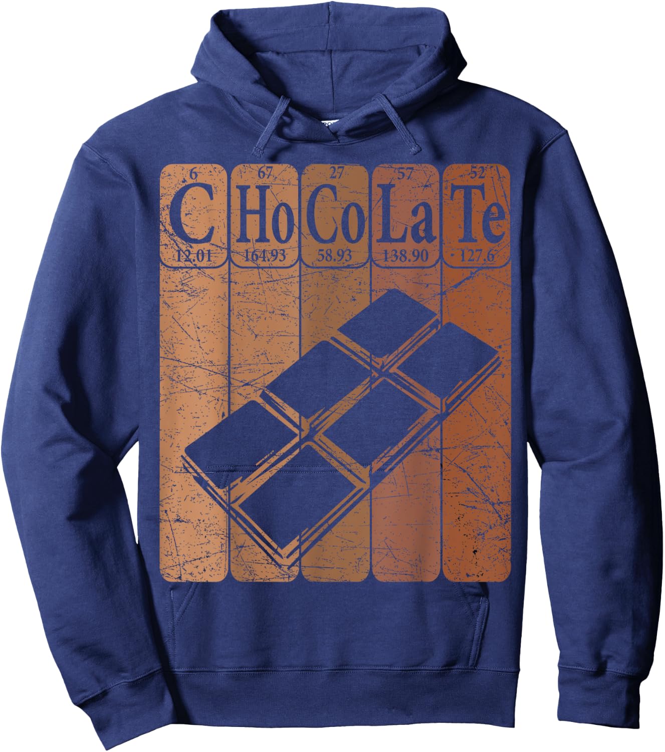 Chocolate Periodic Table Elements Chocoholic Chocolate Lover Hoodie - Hoodie | Navy