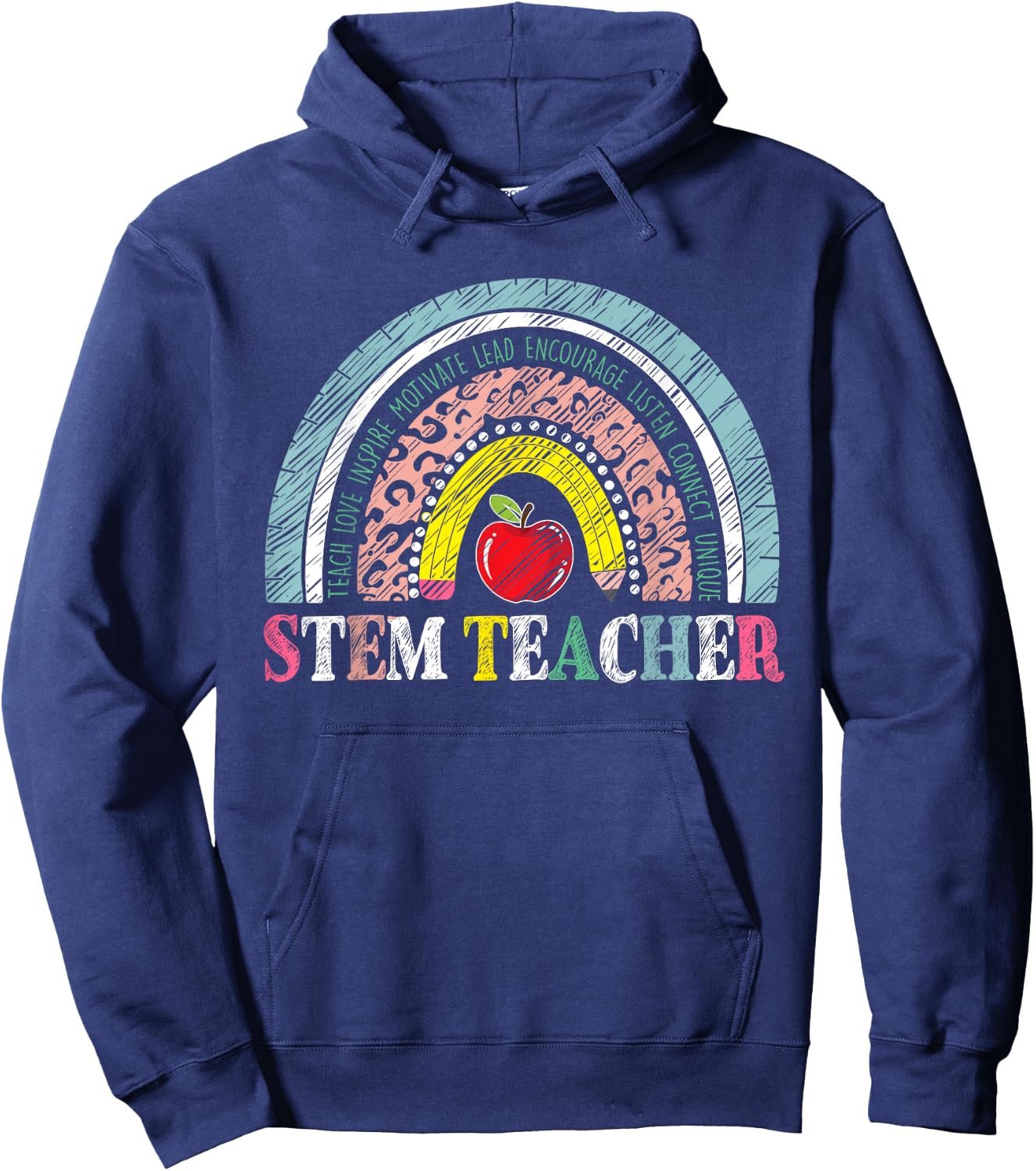 Vintage Stem Teacher Life Men Women Teacher Student Hoodie - Hoodie | Navy