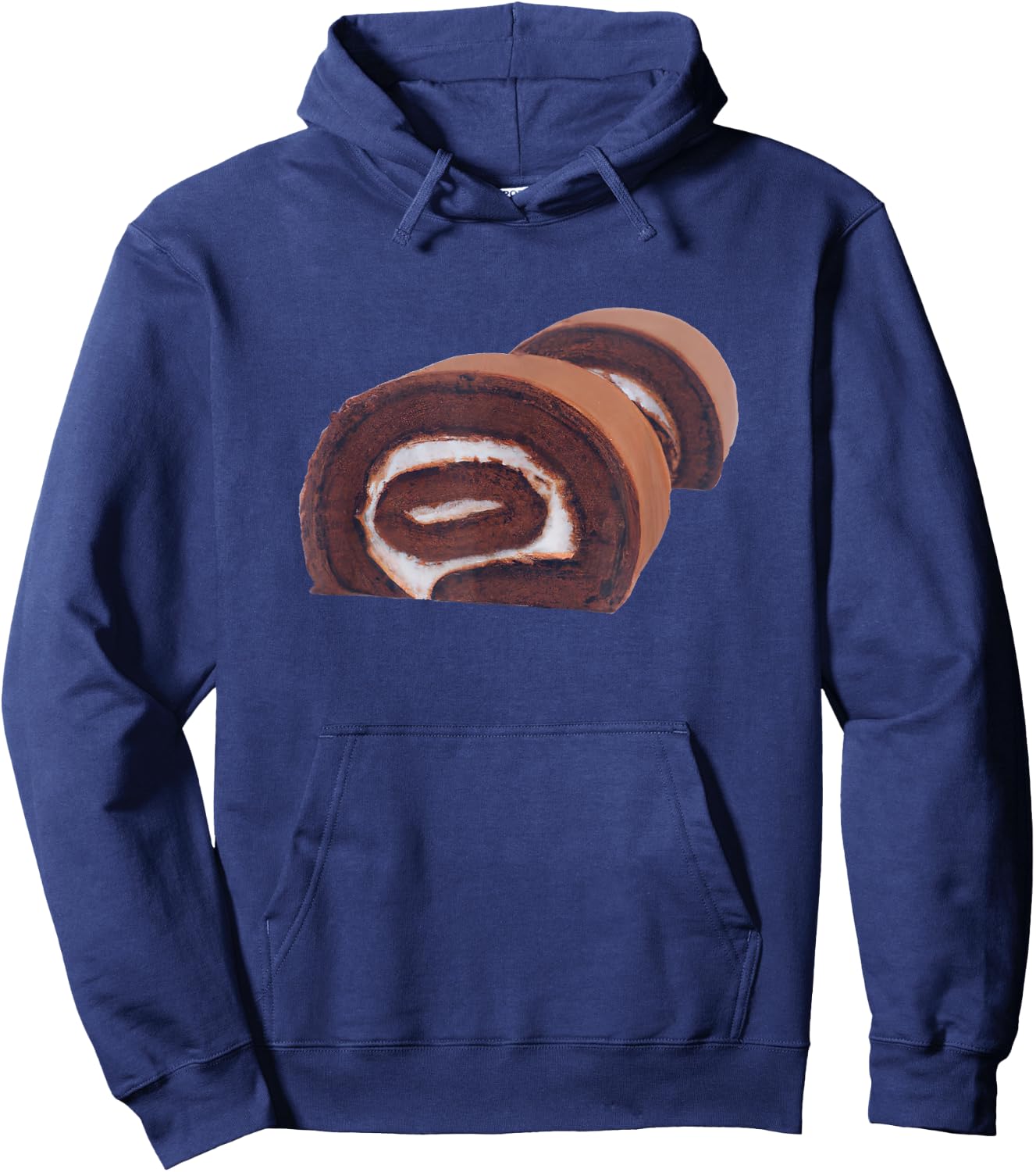Chocolate Swiss Roll Cake Hoodie - Hoodie | Navy
