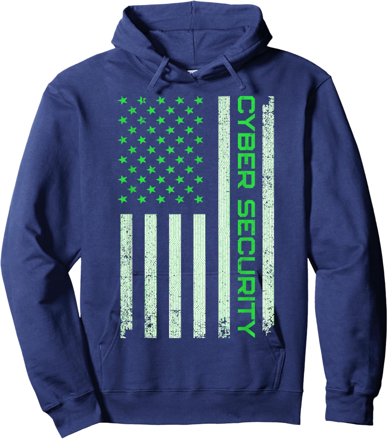 Funny USA Cyber Security Art Women Anti Malware Geek Hoodie - Hoodie | Navy