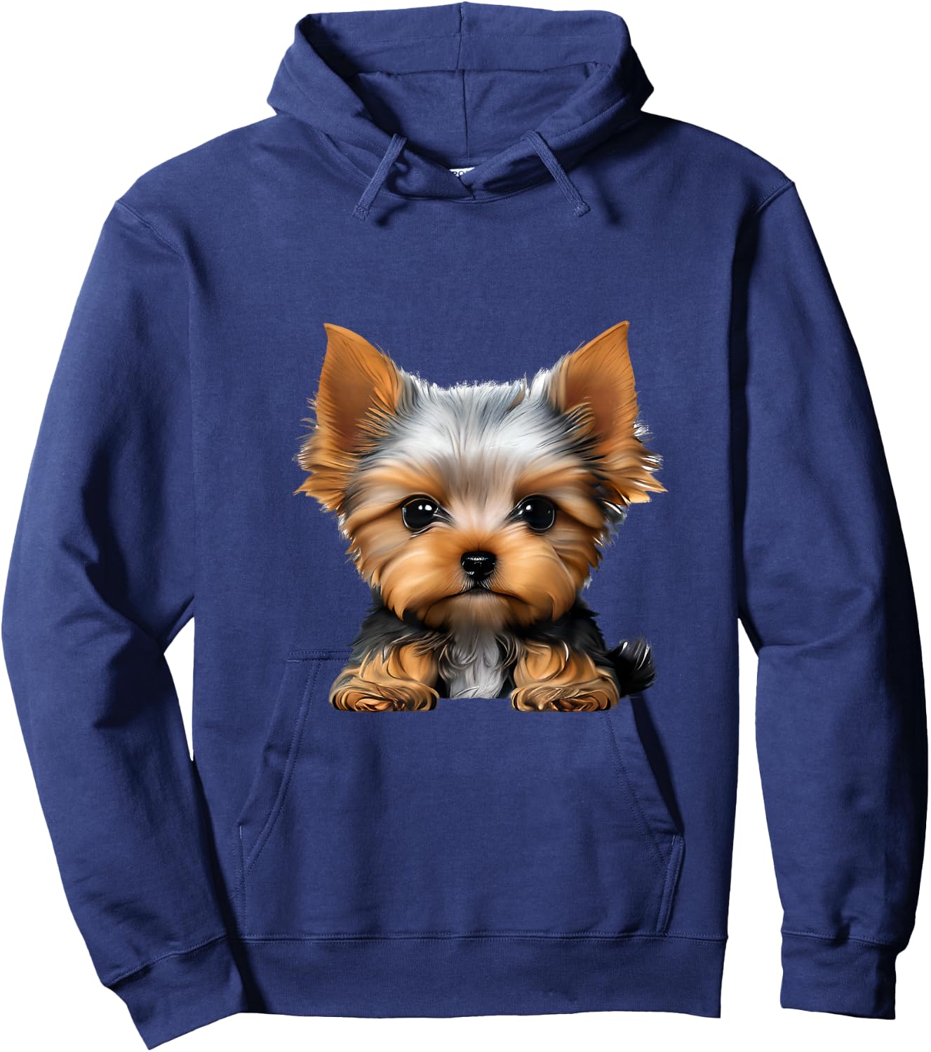 Colorful Splash Art Yorkshire Terrier Puppy Dog Owner Hoodie - Hoodie | Navy