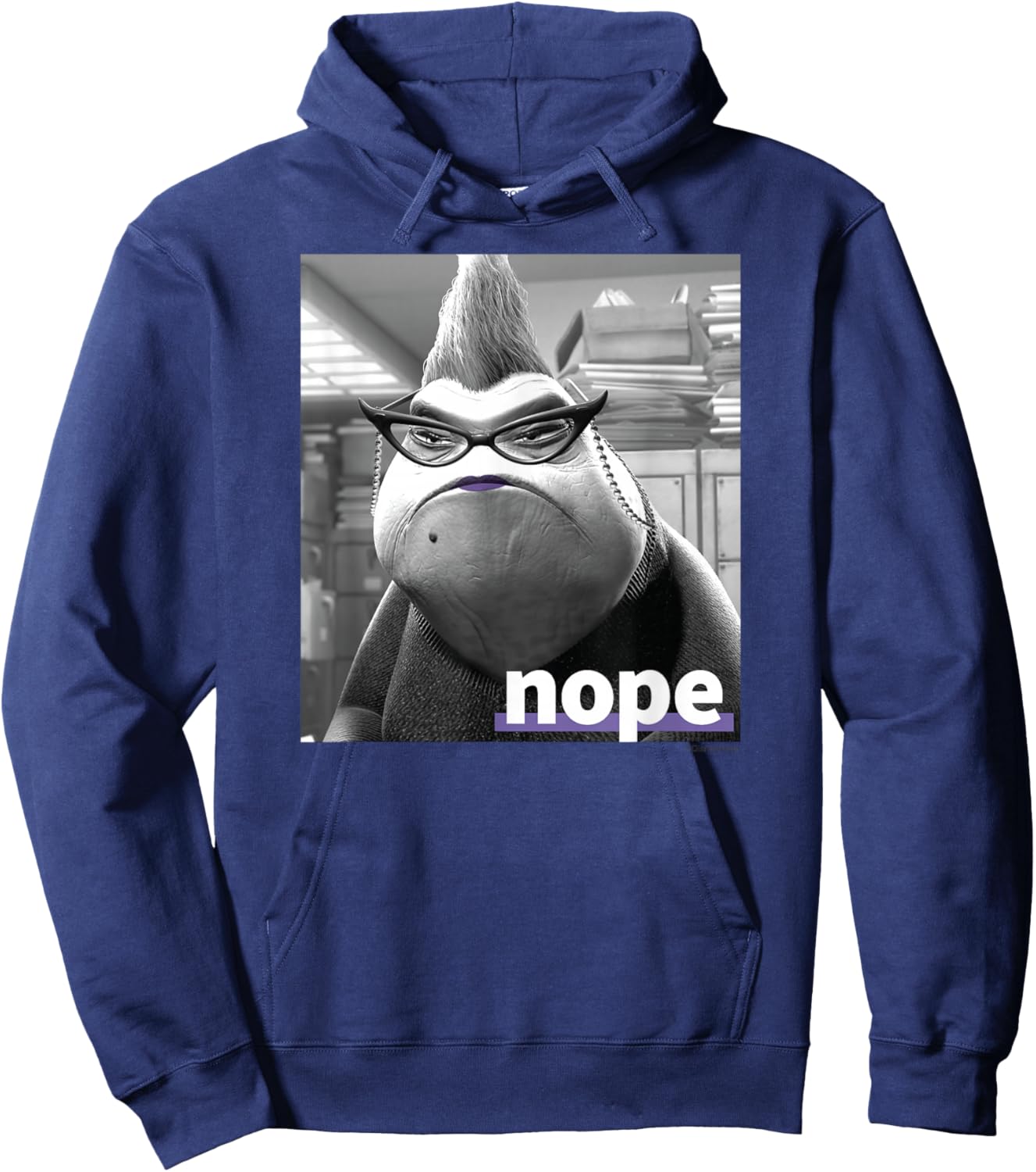 Disney and Pixar’s Monsters, Inc. Roz Nope Quote Hoodie - Hoodie | Navy
