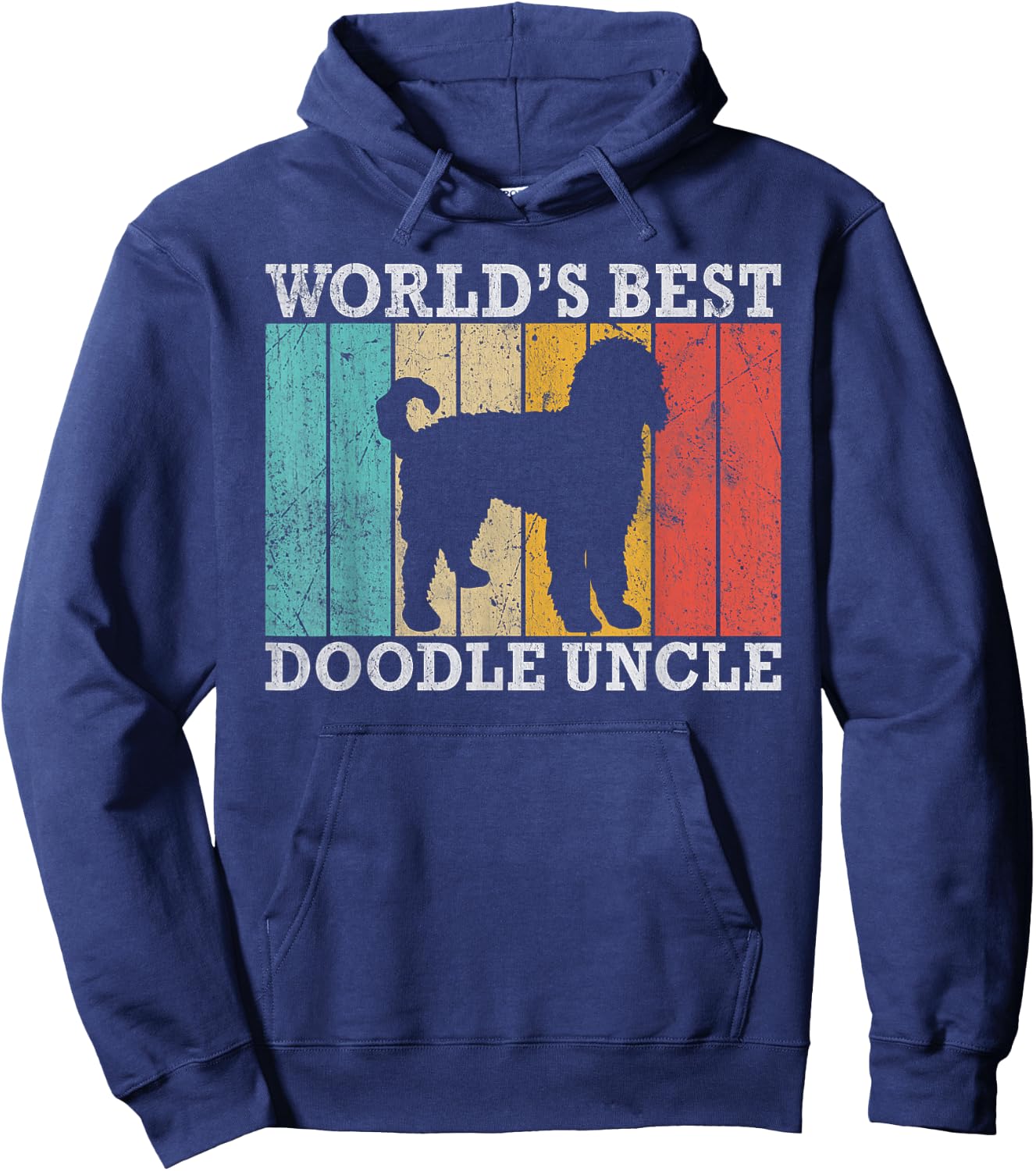 Worlds best Doodle Uncle Golden Doodle Uncle Hoodie - Hoodie | Navy