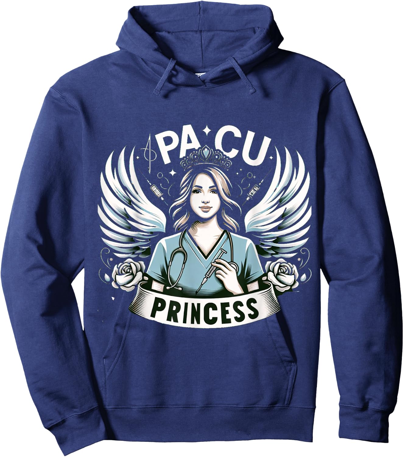 PACU Princess Post Anesthesia Nurse Nursing Hoodie - Hoodie | Navy
