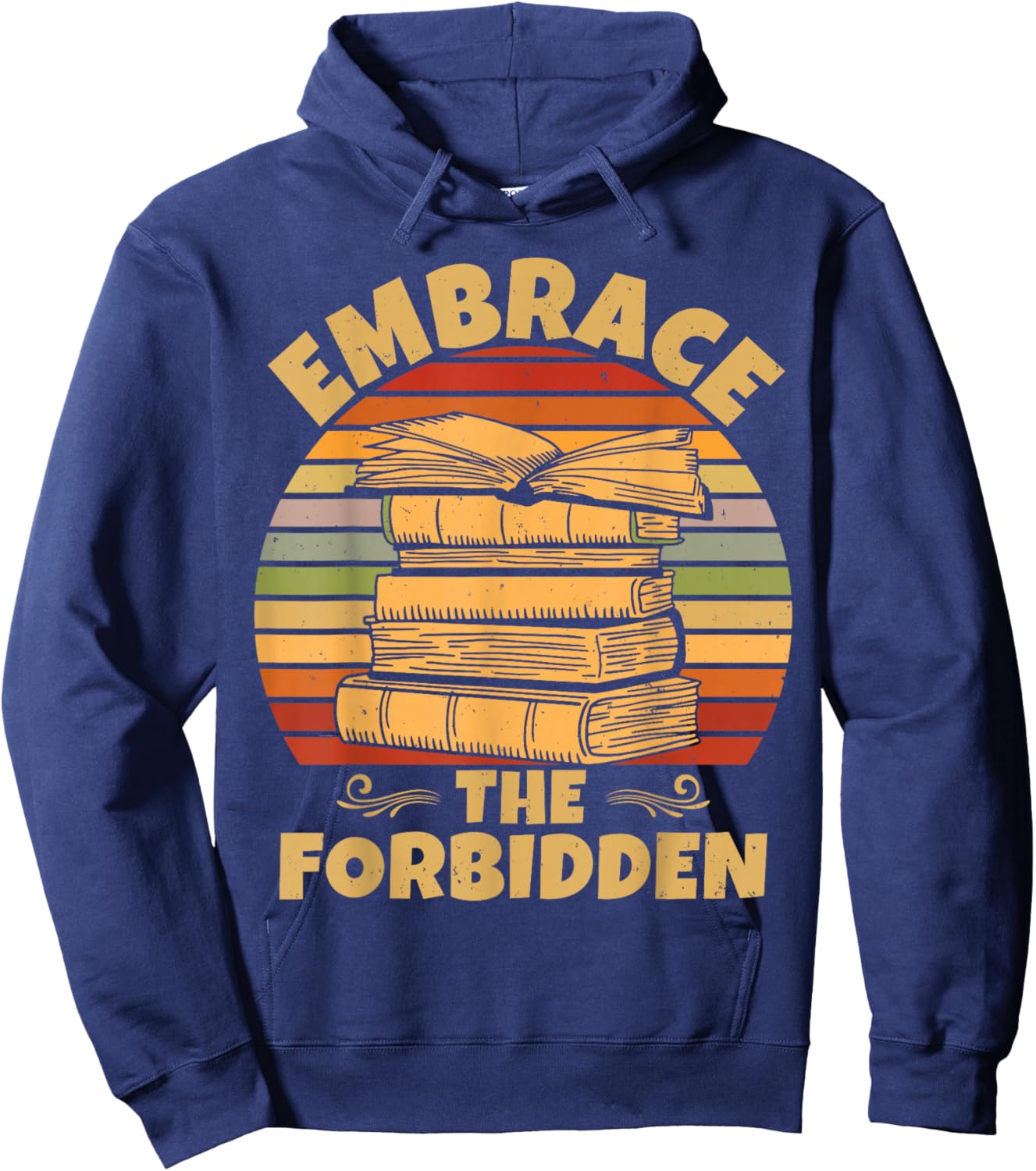 Banned Books Week Library Bookworm Banned Books Hoodie - Hoodie | Navy
