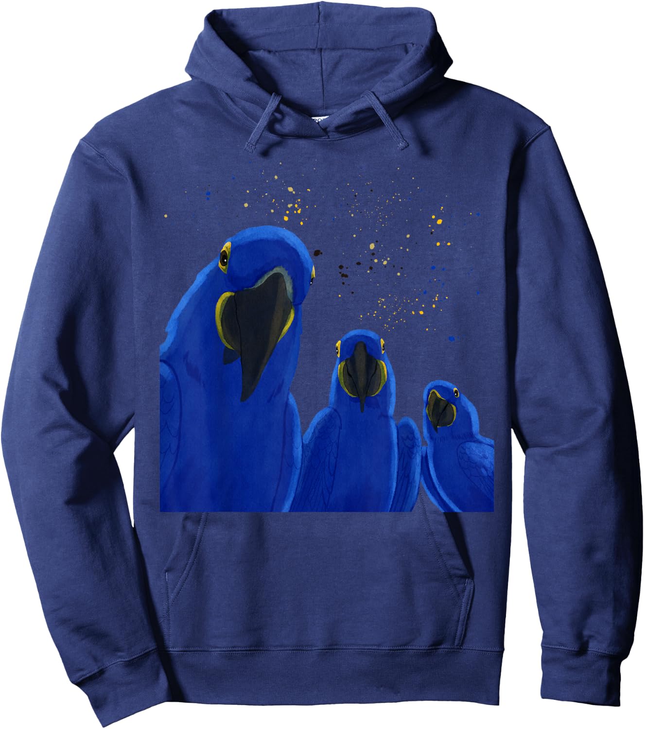 Funny Parrots Birds Hyacinth Macaw Hoodie - Hoodie | Navy