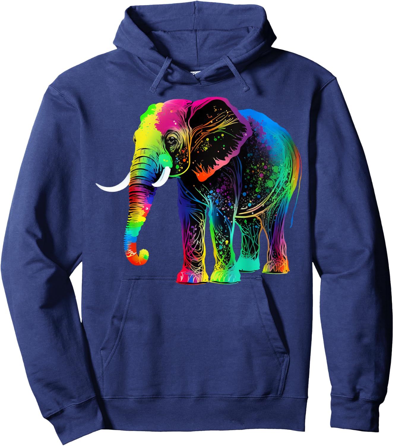 Cute Elephant Lover Animal on Elephant Hoodie - Hoodie | Navy