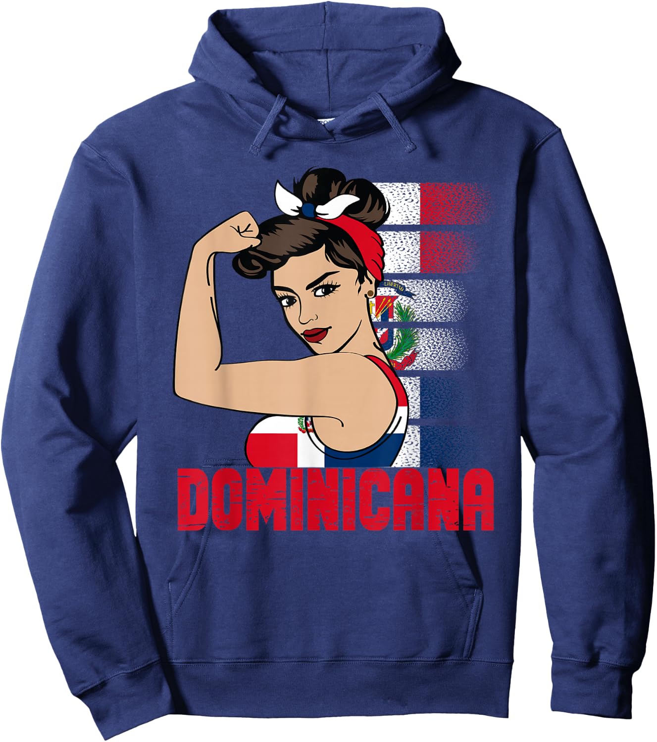 Dominican Girl Republica Dominicana girl Chica Republic Hoodie - Hoodie | Navy