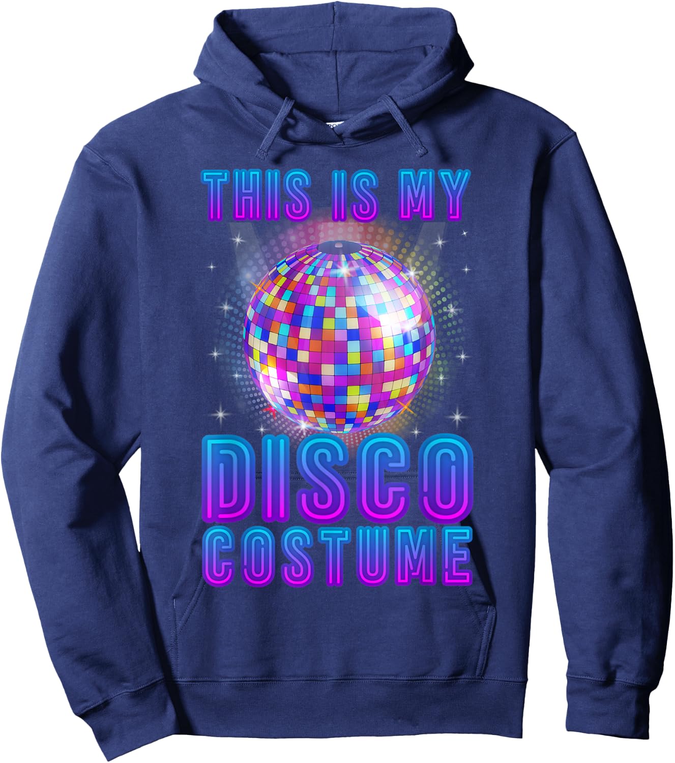 Disco Costume Art Women 70s 80s Party Disco Lover Hoodie - Hoodie | Navy