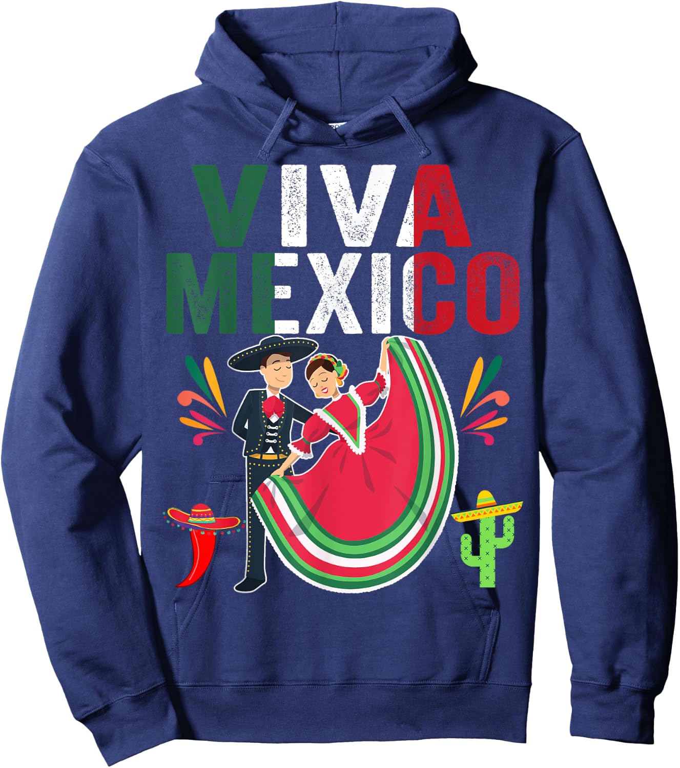 Butterfly Flag Mexico Independence Day Mexican Men Women Kid Hoodie - Hoodie | Navy