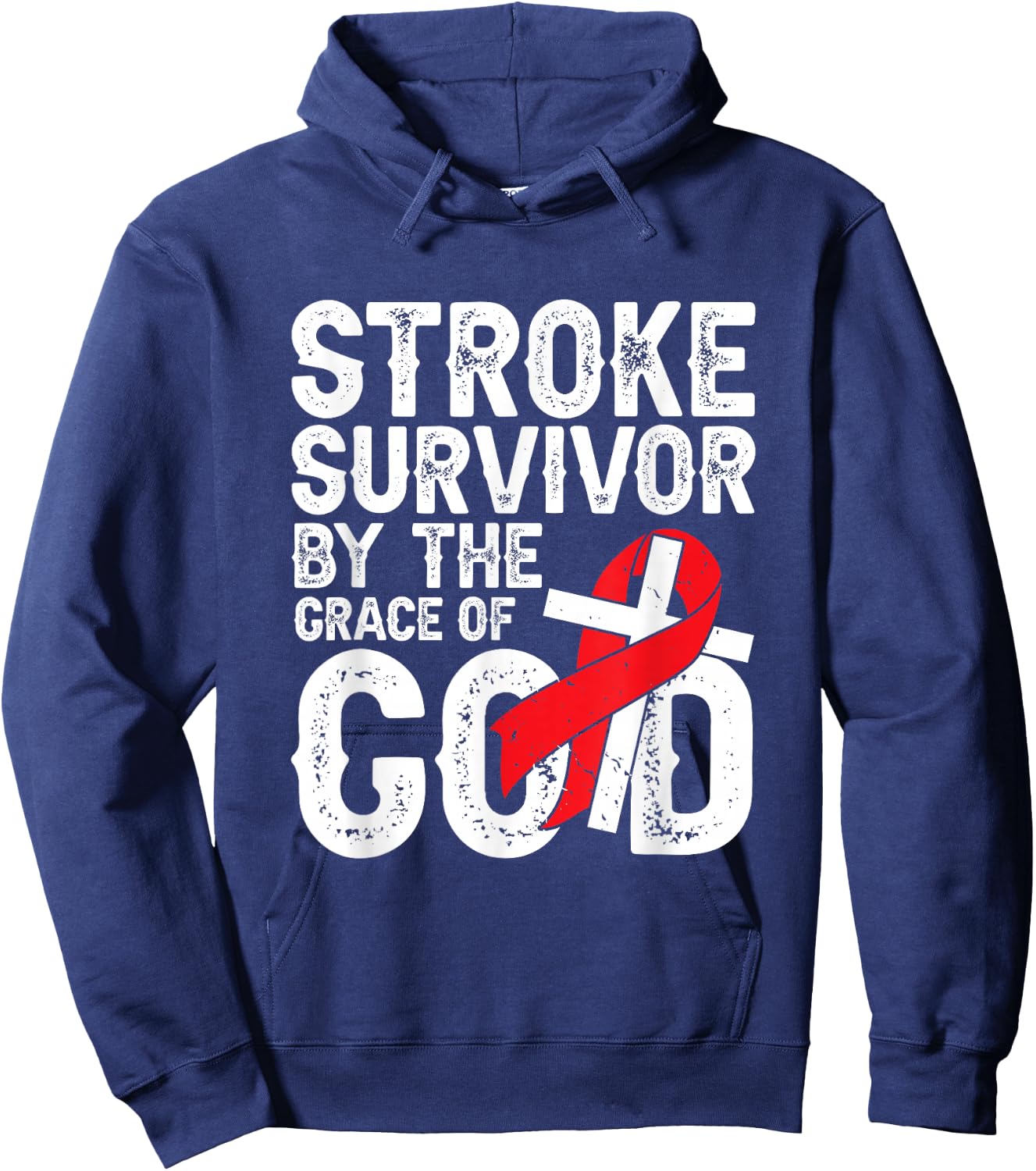Stroke Survivor by The Grace of god - Stroke Survivor Hoodie - Hoodie | Navy