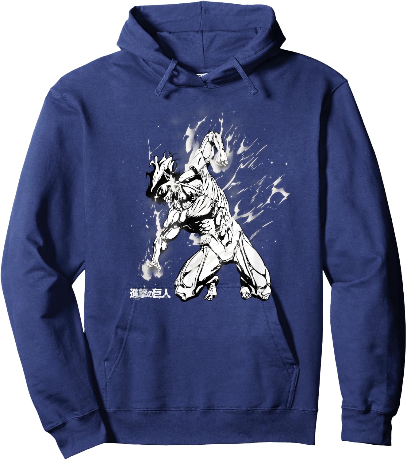 Attack on Titan Season 2 Titan Smoke AOT Anime Hoodie - Hoodie | Navy