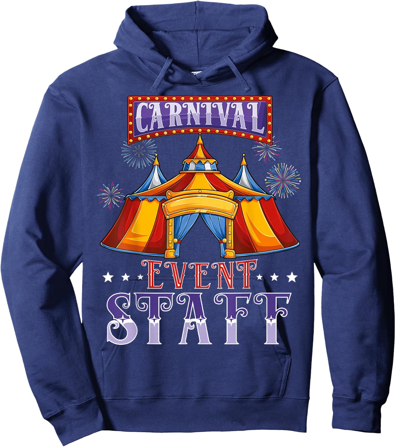 Circus event staff Carnival squad Crew birthday Party kids Hoodie - Hoodie | Navy