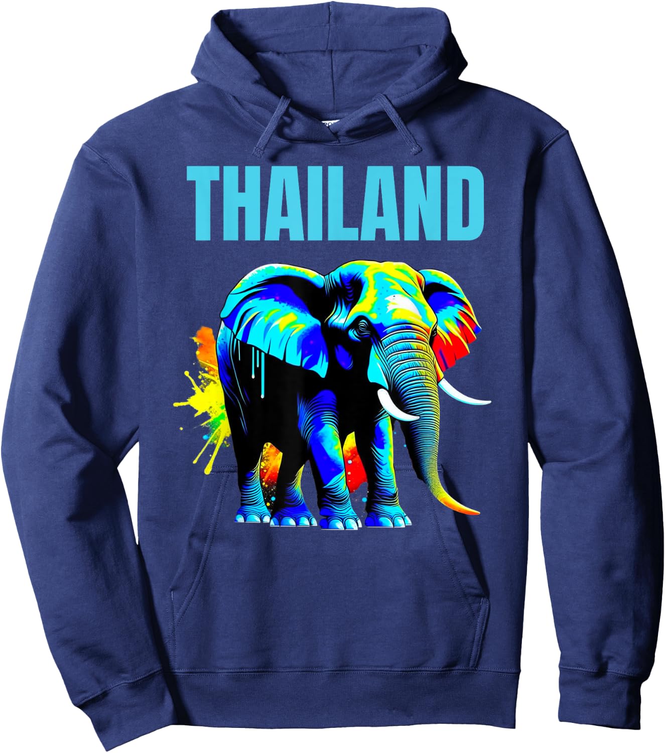 Elephant Thailand Souvenir Matching Group Family Set Squad Hoodie - Hoodie | Navy