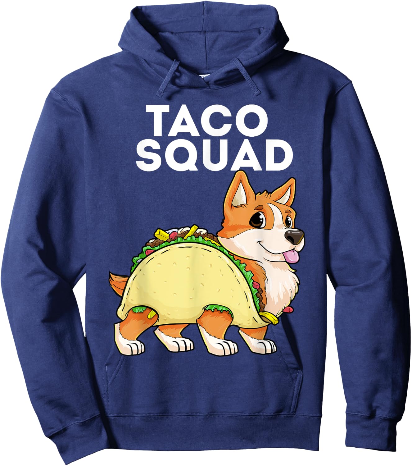 Taco Squad Corgi Taco Tacorgi Tacos Dog Cinco de Mayo Women Kids Hoodie - Hoodie | Navy