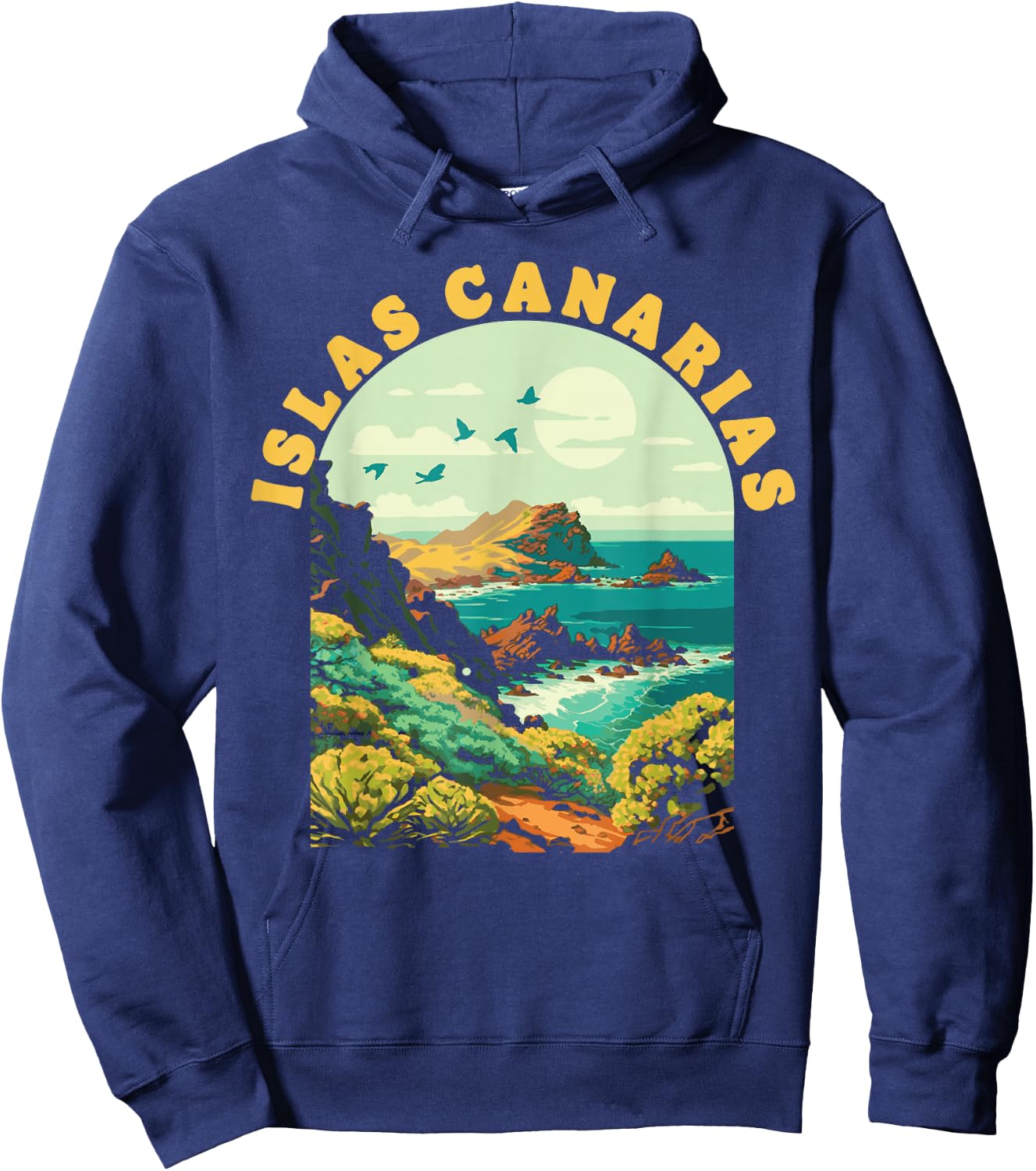 Tenerife Islas Canarias Vintage Souvenir Canary Islands Hoodie - Hoodie | Navy