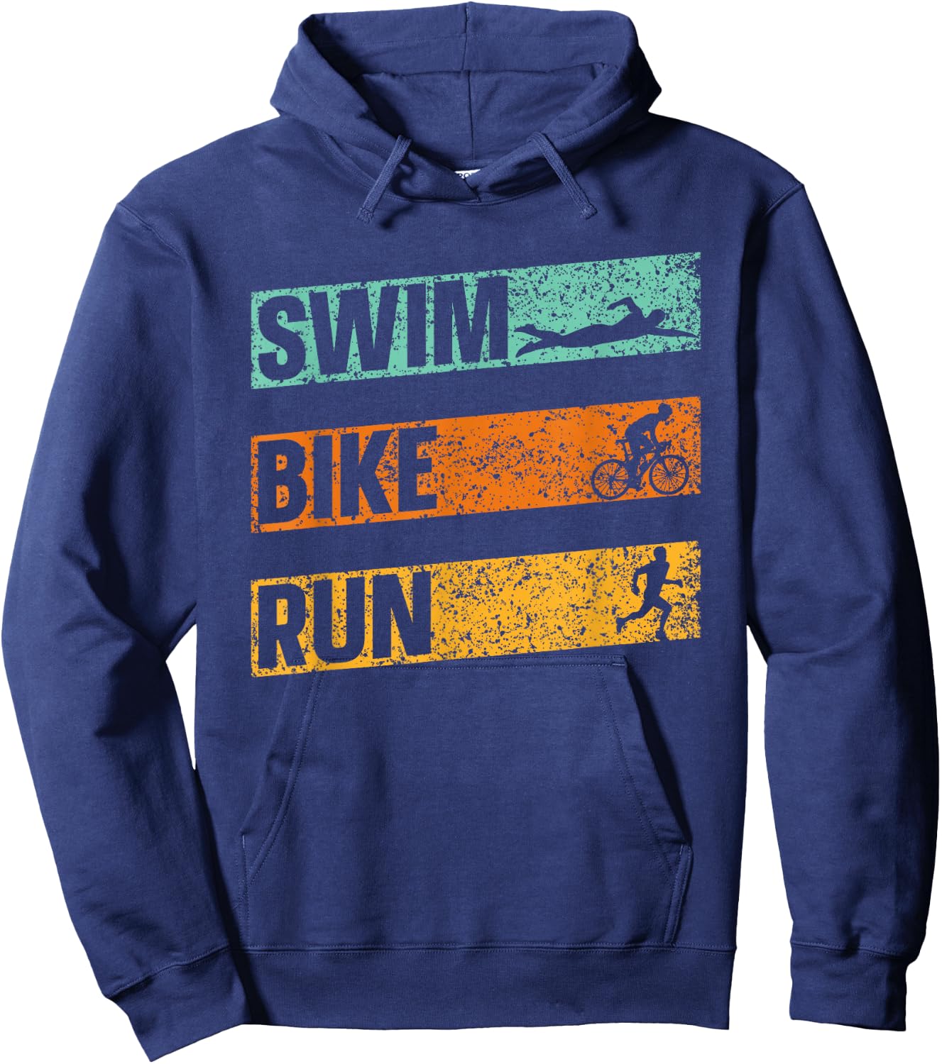 Swim Bike Run Triathlete Sports Triathlon Triathlons Hoodie - Hoodie | Navy