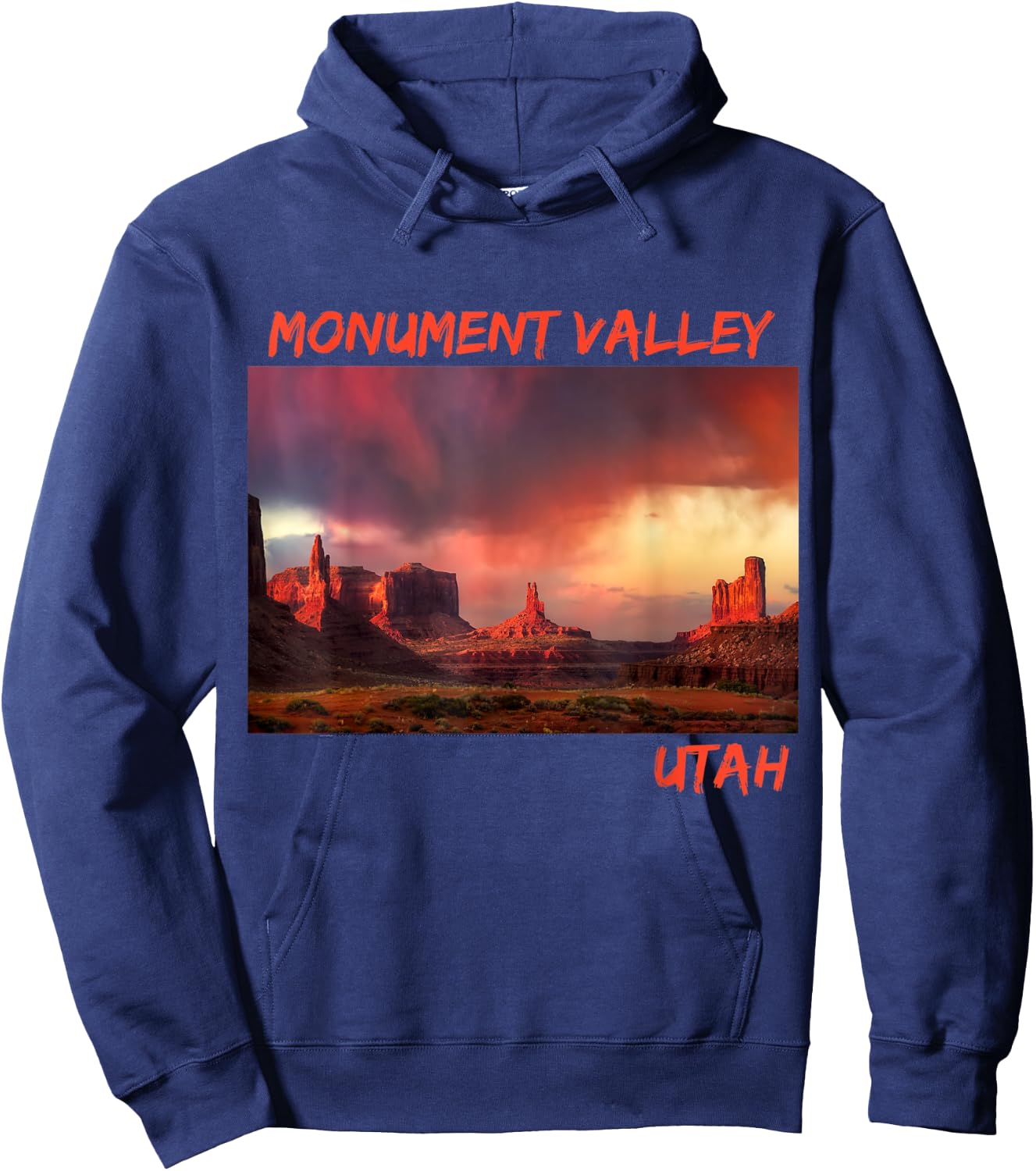 Monument Valley Utah Hoodie - Hoodie | Navy