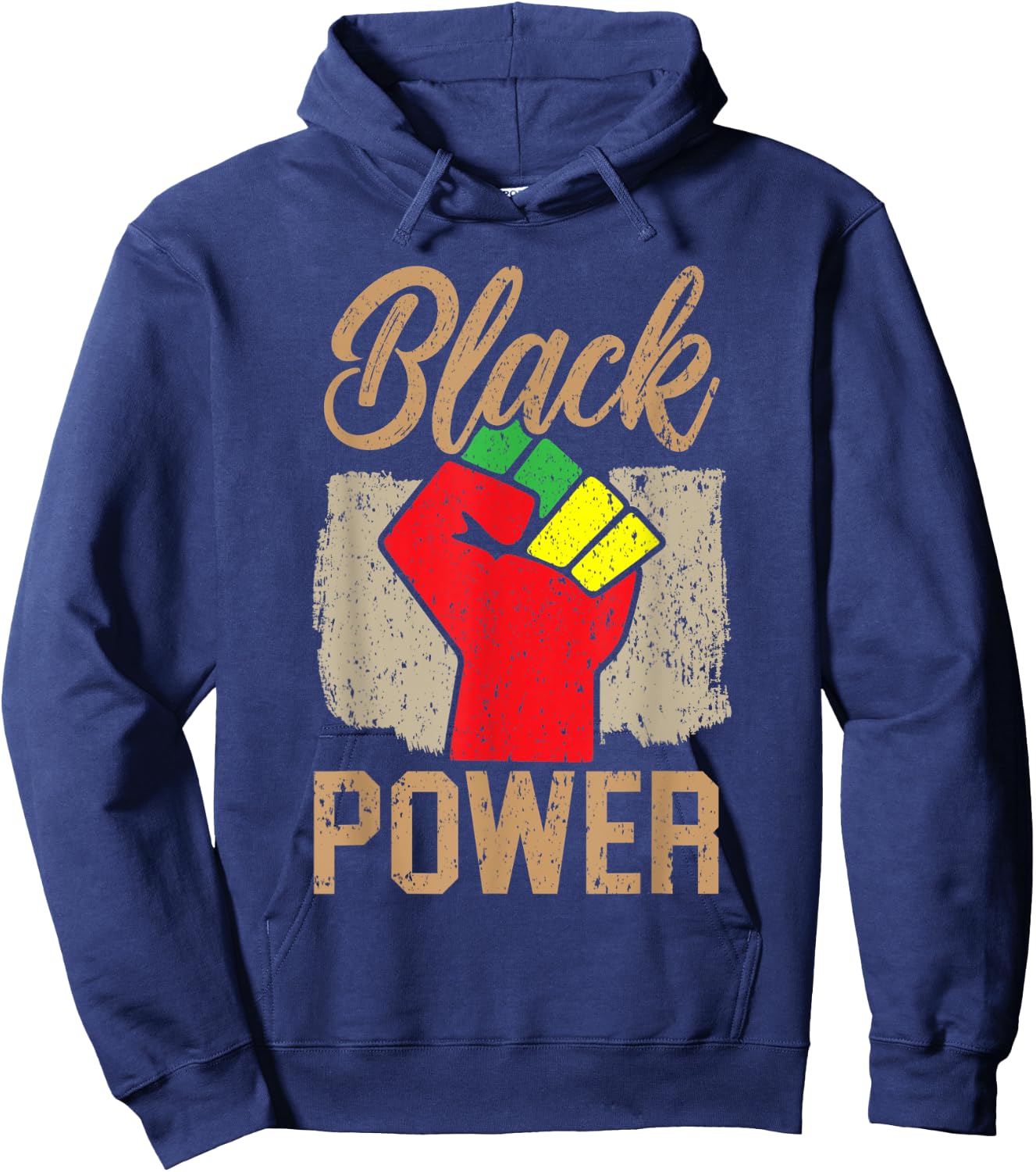 Black Power Black Pride Melanin African American Hoodie - Hoodie | Navy