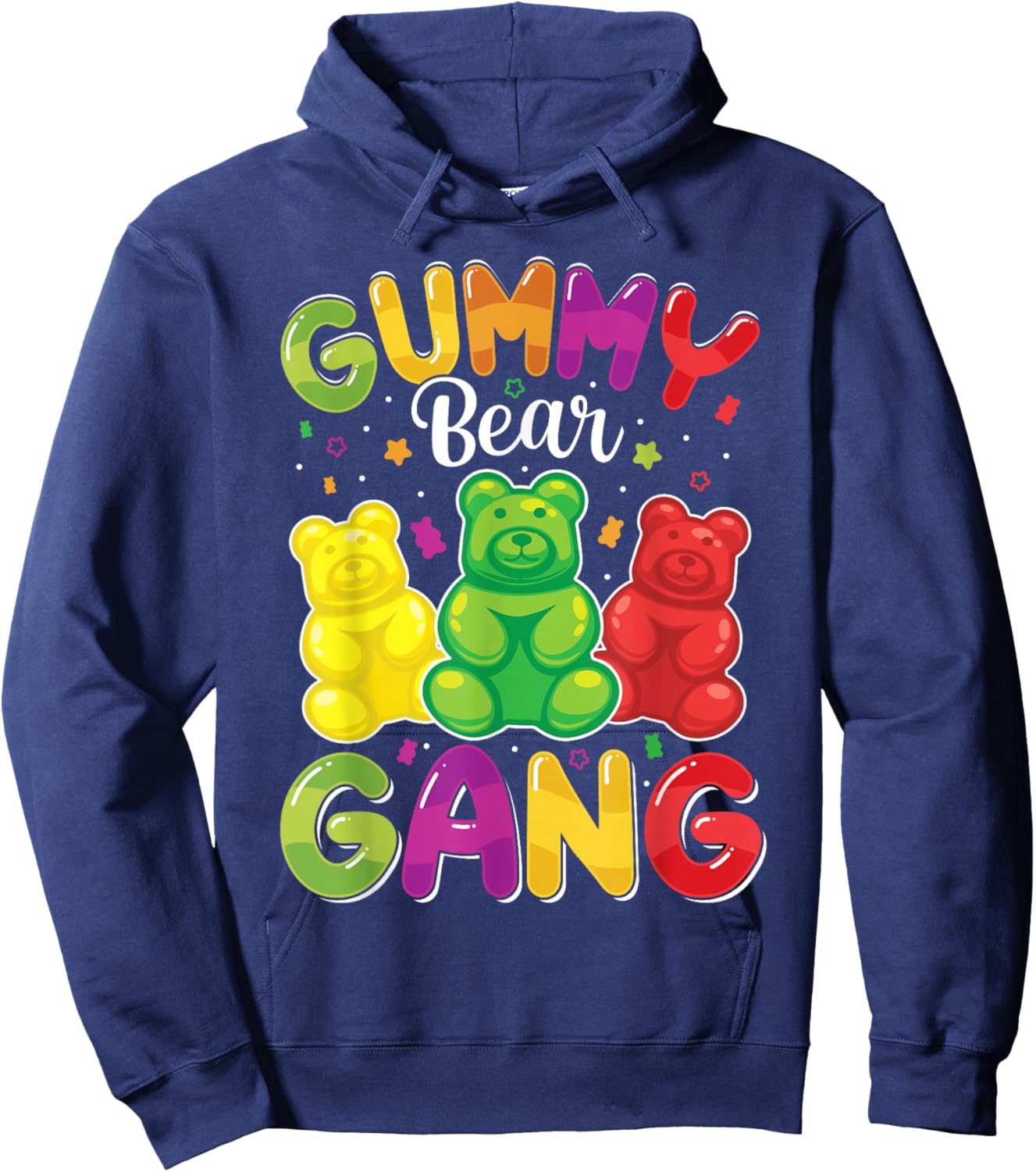 Gummy Bear Gang Funny Candy Lovers Girls Kid Squad Team Hoodie - Hoodie | Navy