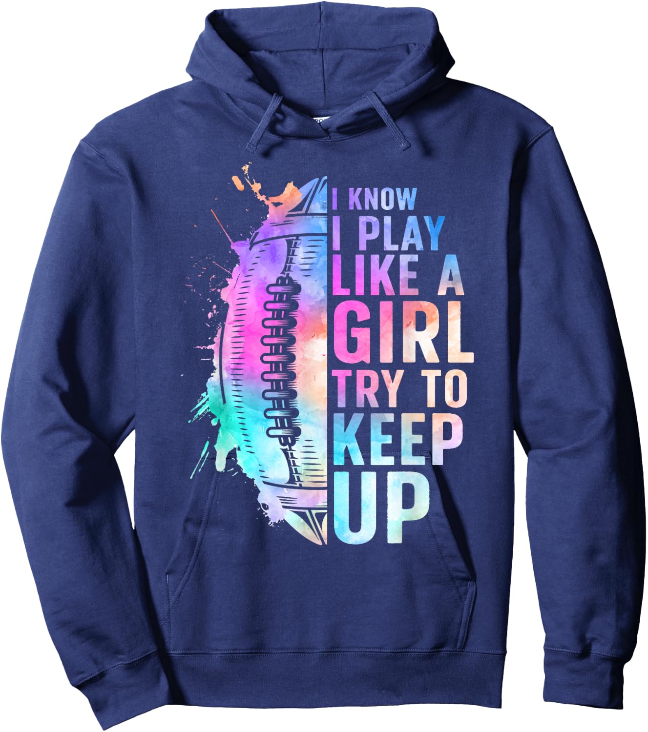 Cool Football Girls Football Player Coach Sports Hoodie - Hoodie | Navy