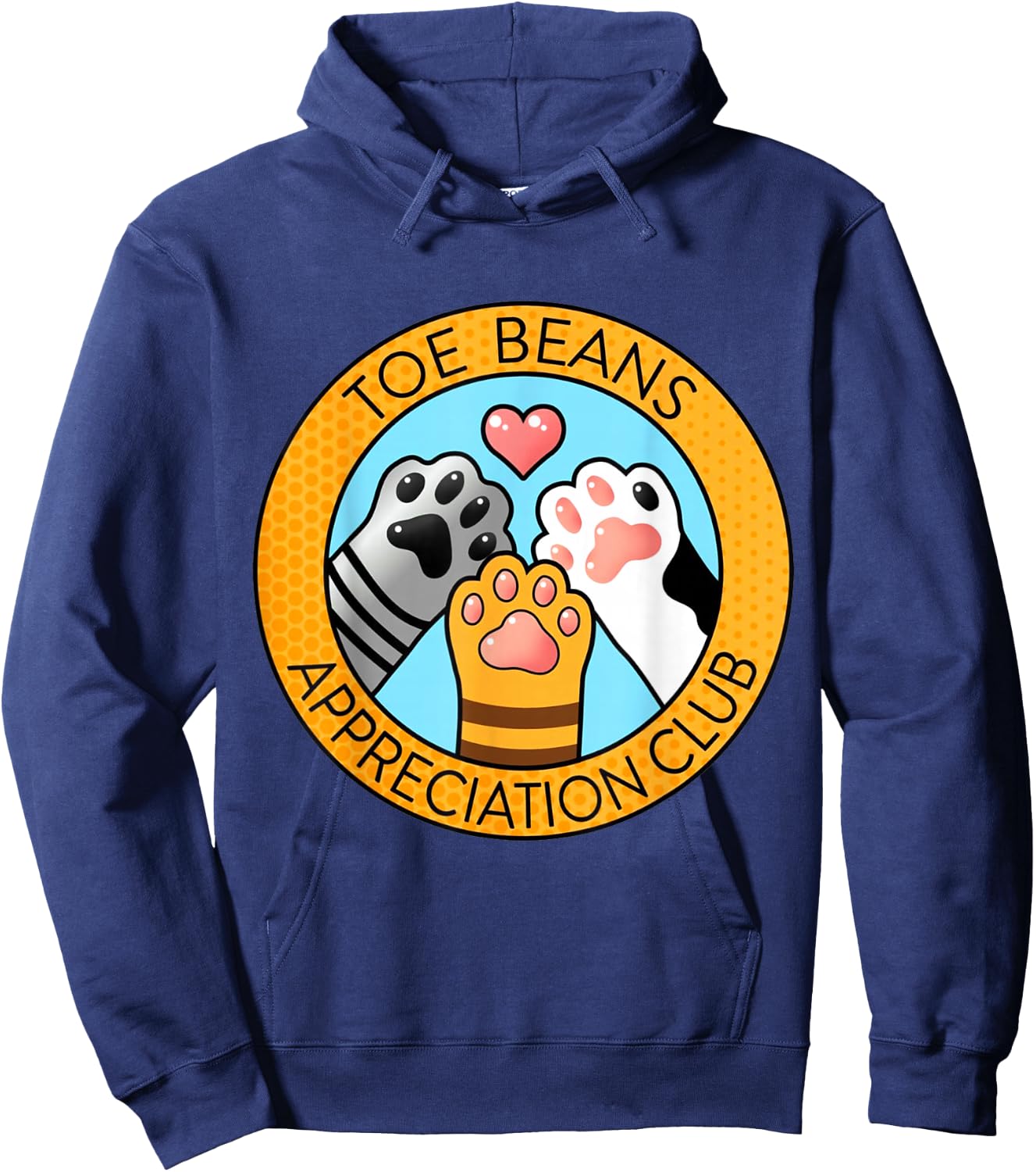 Toe Beans Appreciation Club Hoodie - Hoodie | Navy