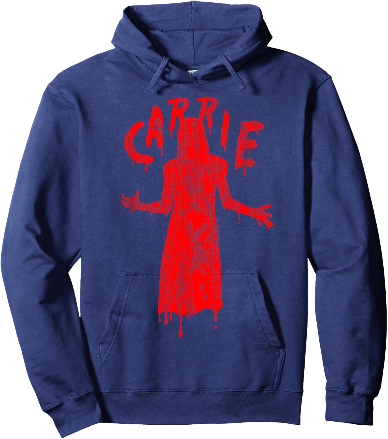 Carrie Official Movie - Black, -Adults, Short Sleeve, Small, , Modern, Neon Japanese Design Hoodie - Hoodie | Navy