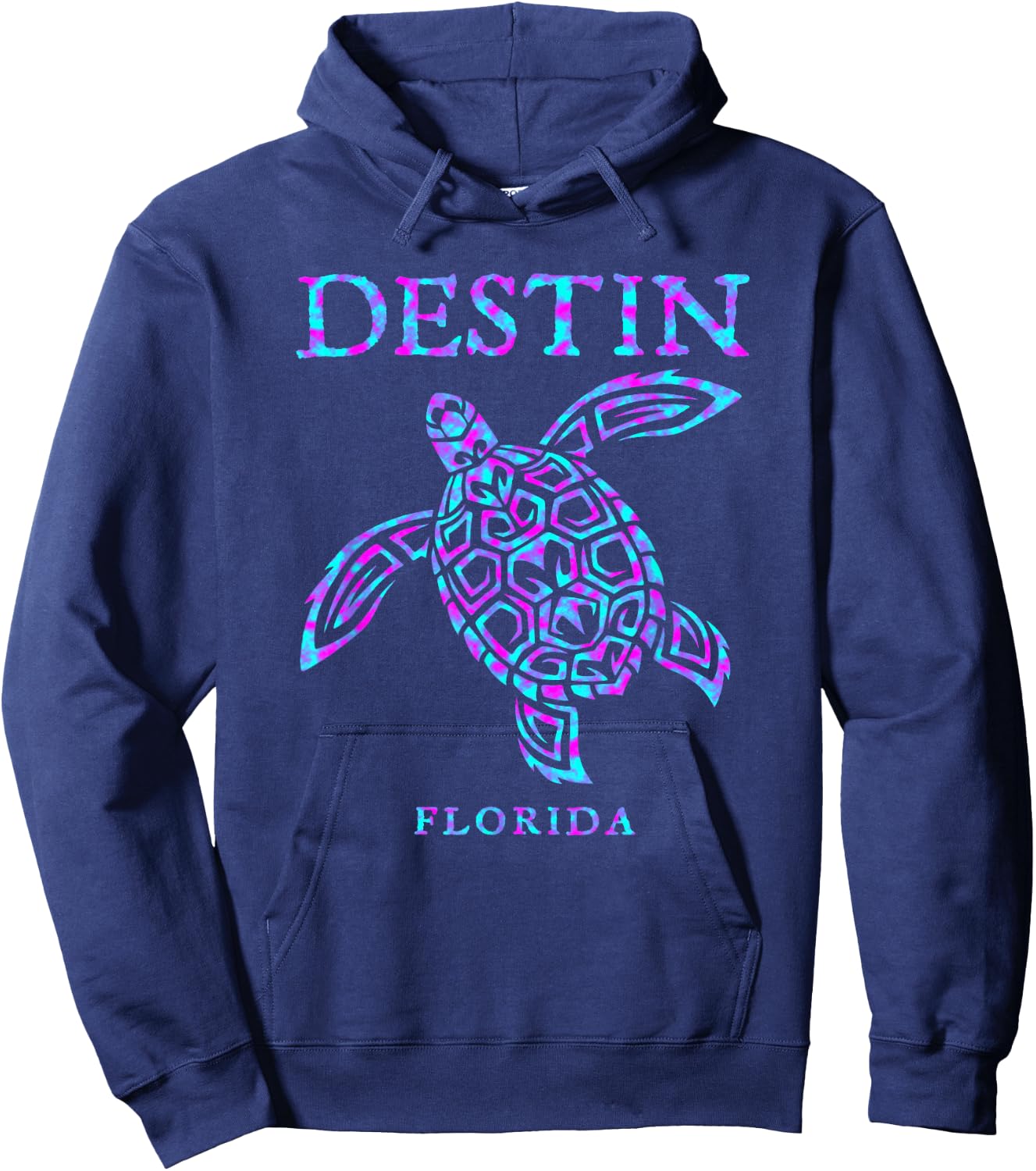 Destin Florida Sea Turtle Boys Girls Toddler Beach Souvenir Hoodie - Hoodie | Navy