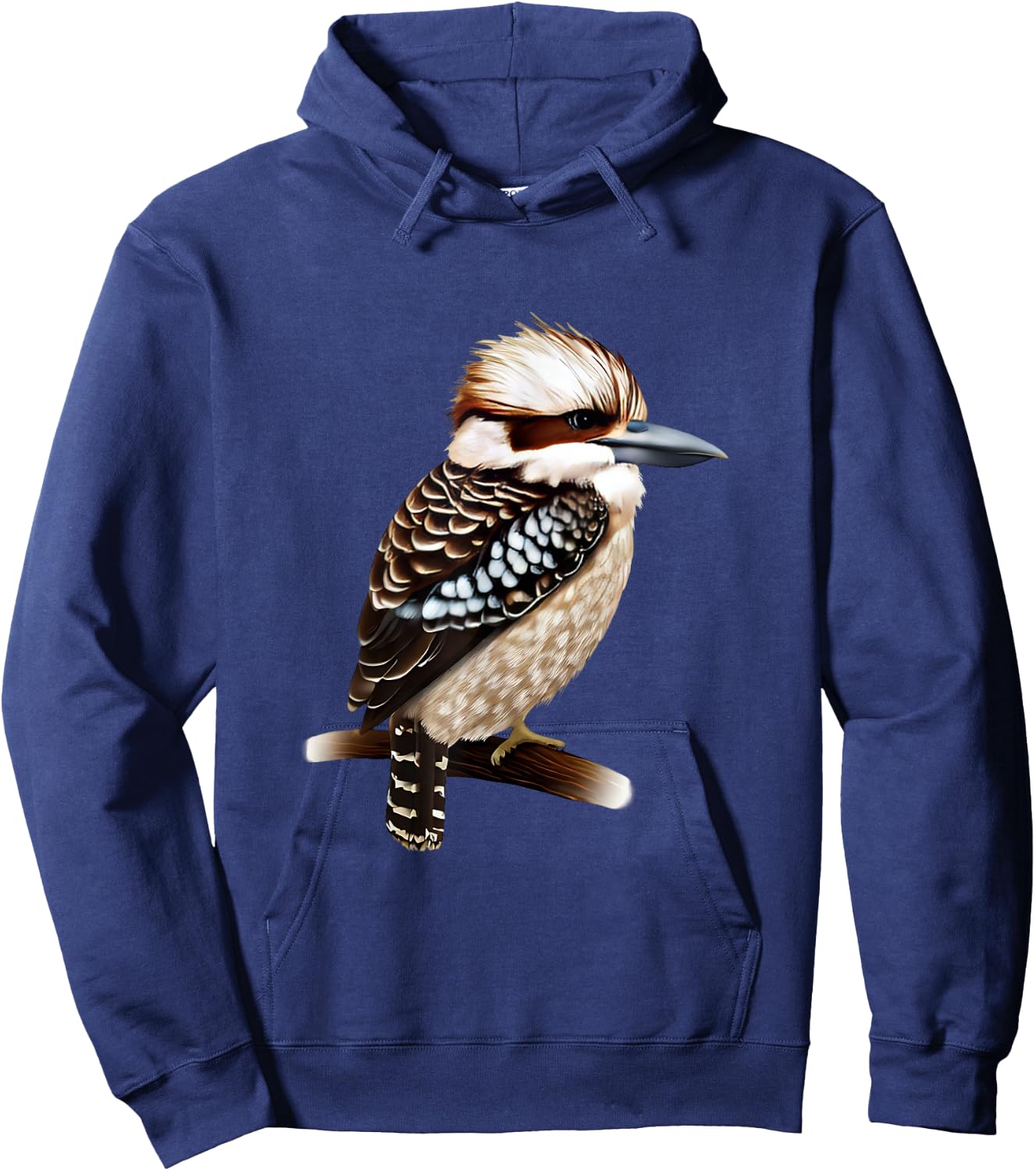 Kookaburra Bird Collection! Kookaburra Bird - -Adults and Kids - Black - Short Sleeve - - Small Hoodie - Hoodie | Navy