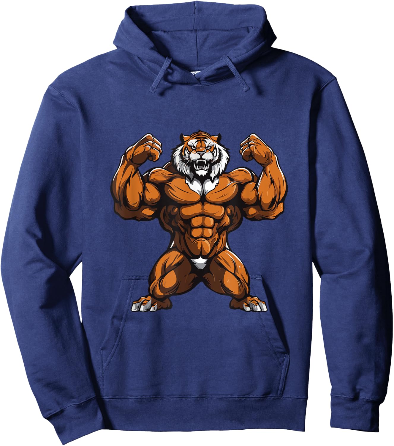 Tiger Muscles Gym Fitness Workout Training Beast Hoodie - Hoodie | Navy