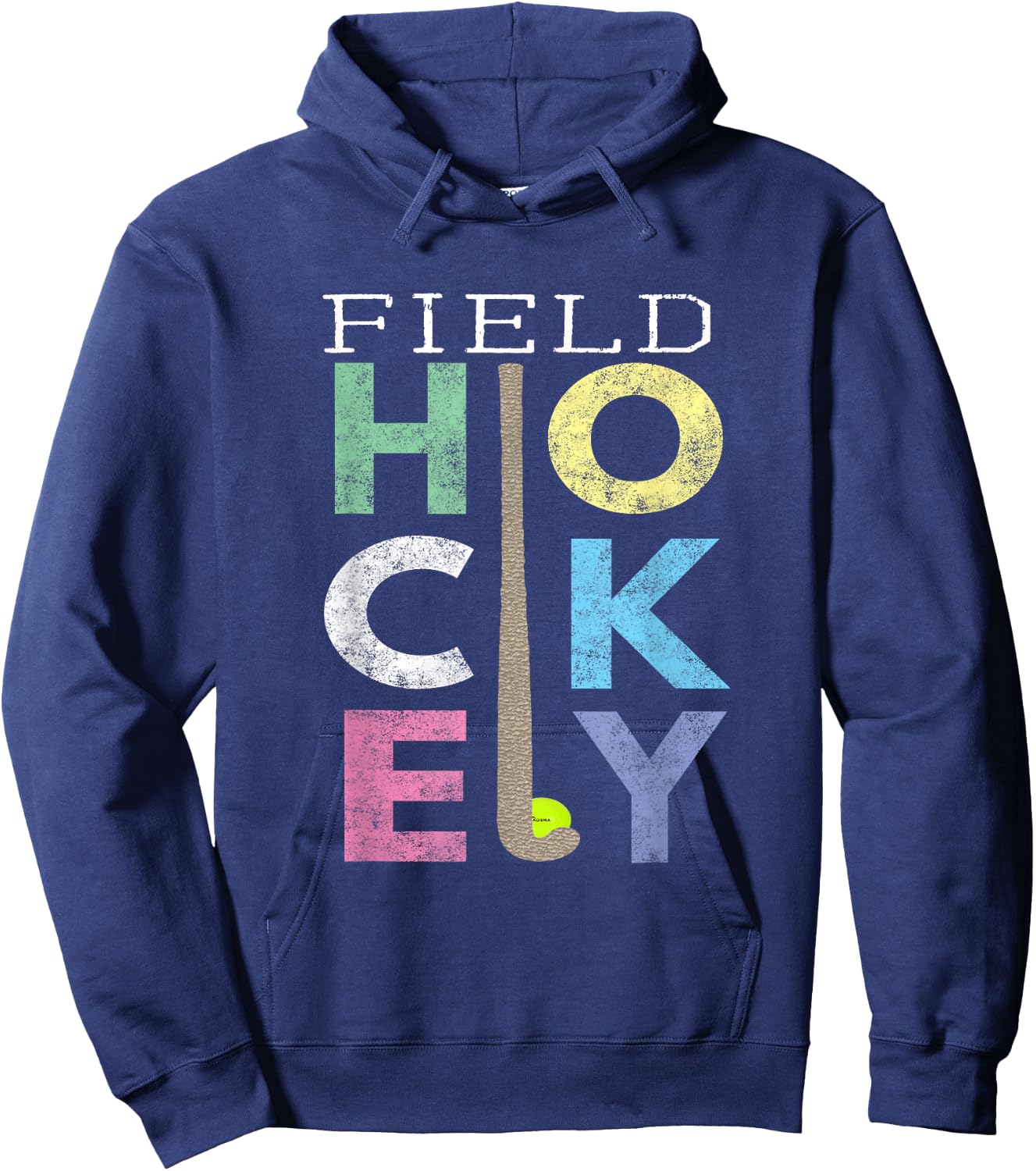 Girls Love Field Hockey Fun Birthday Gift product Hoodie - Hoodie | Navy
