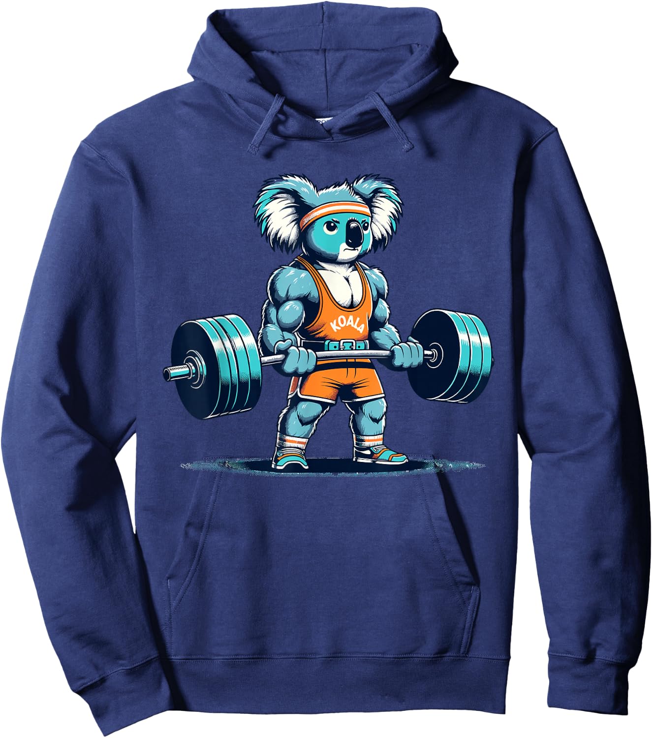 Fitness Gym Koala Bodybuilding Weightlifting koala workout Hoodie - Hoodie | Navy