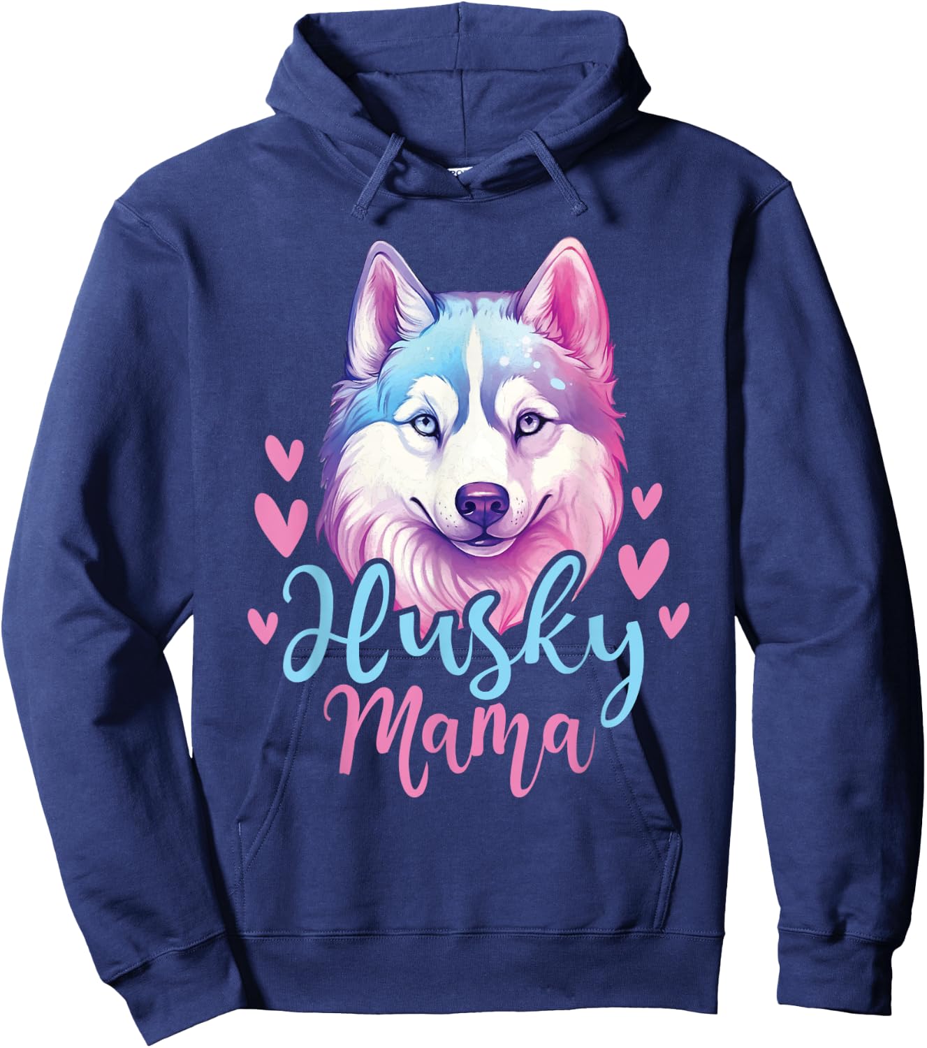 Husky Mama - Siberian Husky Dog Owner Pet Animal Lover Hoodie - Hoodie | Navy
