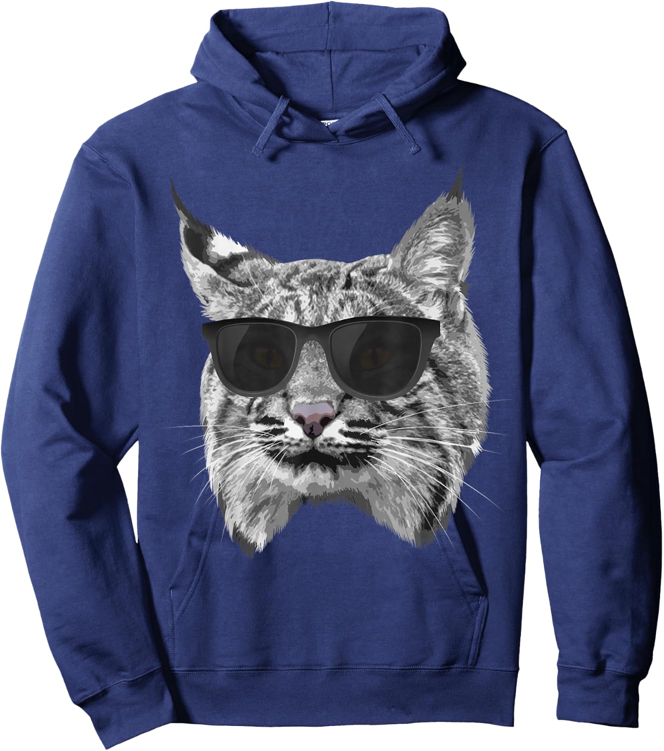 Cool Bobcat Women Bobcats Sunglasses Animal Lover Hoodie - Hoodie | Navy