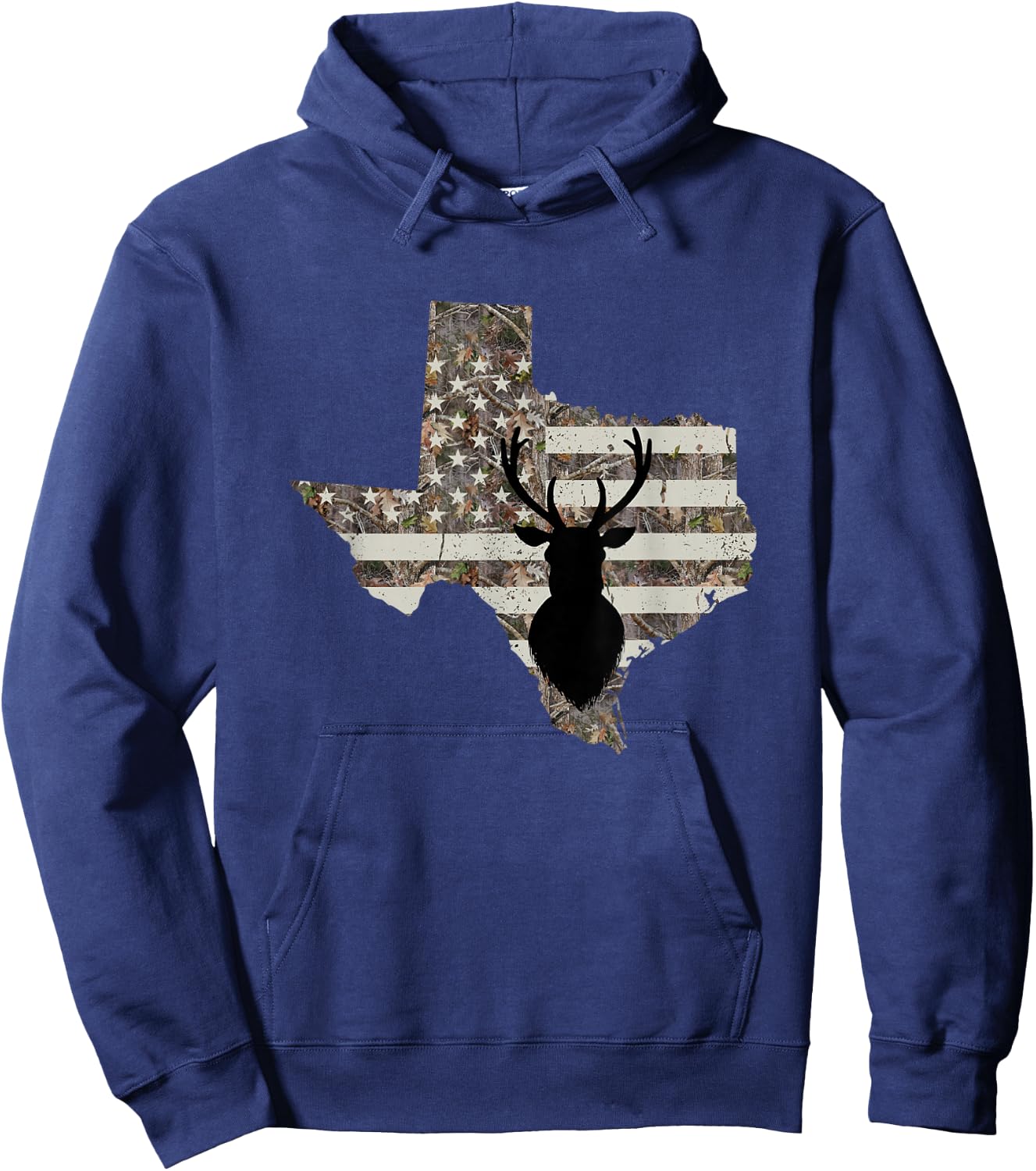 Texas Whitetail Deer Hunting Hoodie - Hoodie | Navy