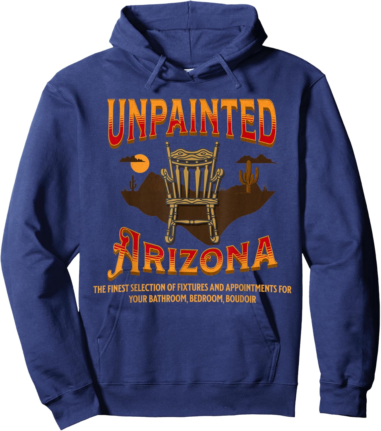 Unpainted Arizona | Funny Retro 80s Movie Hoodie - Hoodie | Navy