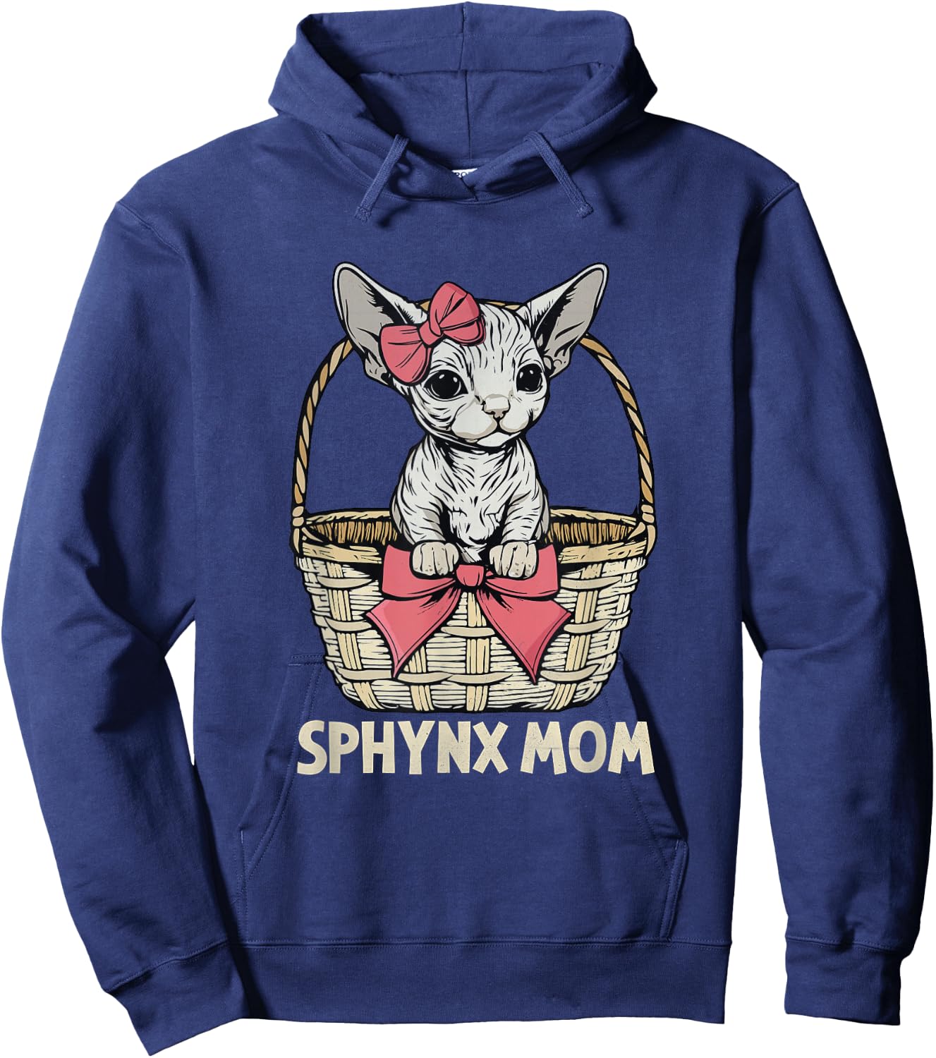 Sphynx Cat Mom Sphynx Cat Lover Women Cute Sphynx Cat Hoodie - Hoodie | Navy