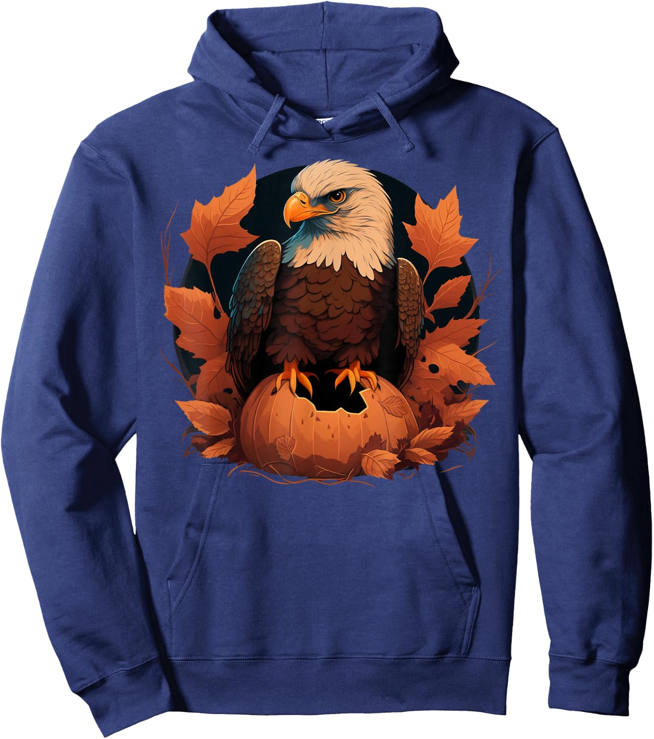 Pumpkin Eagle costume on Eagle Halloween Hoodie - Hoodie | Navy