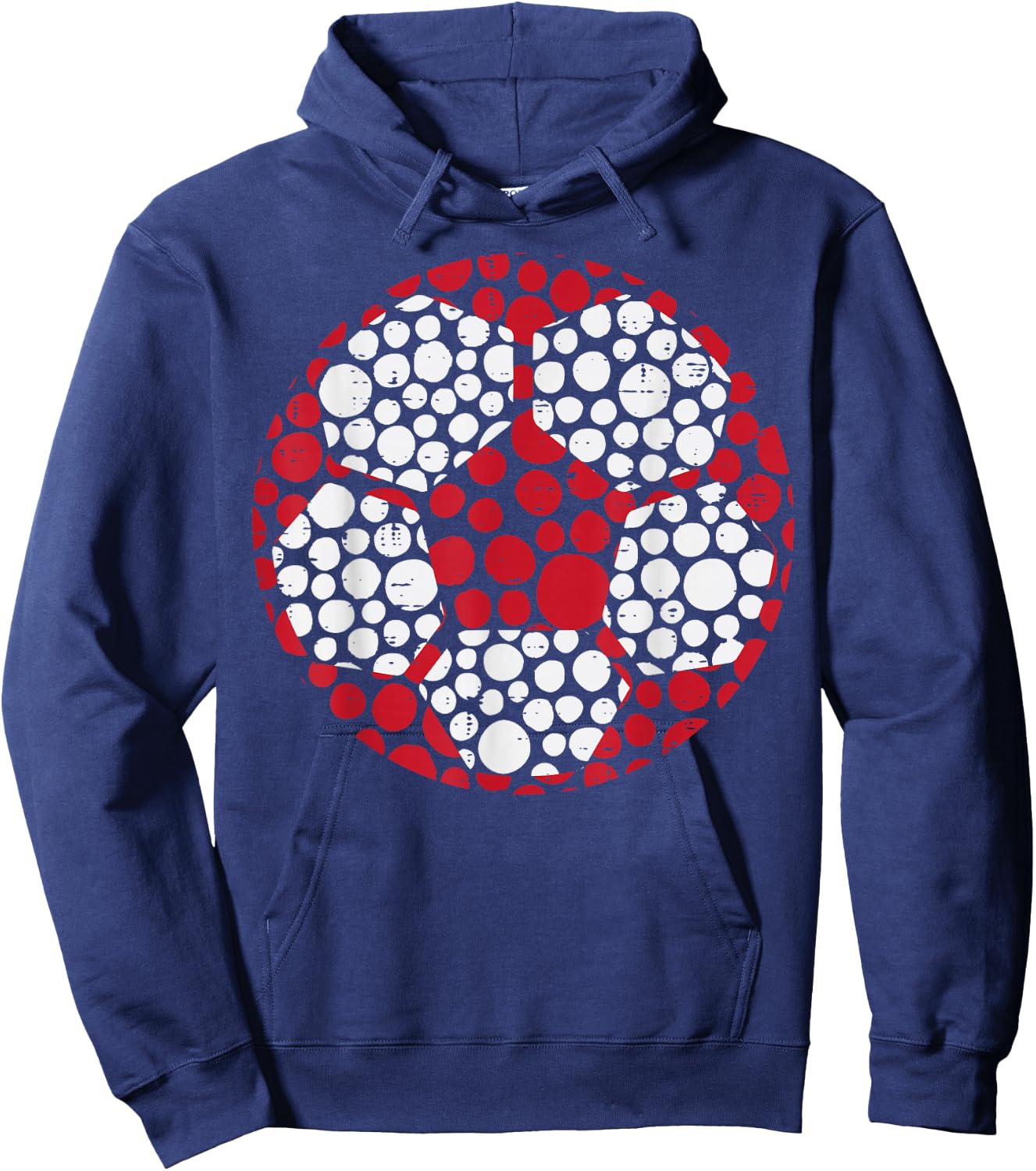 Soccer Ball Dots Football International Dot Day Men Boys Kid Hoodie - Hoodie | Navy