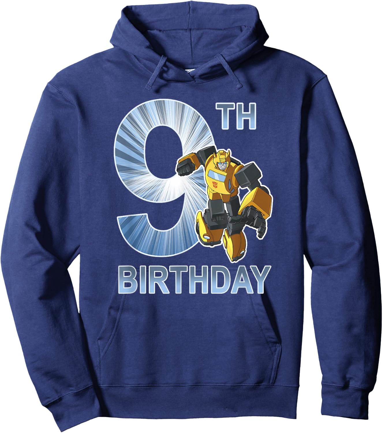 Transformers Bumblebee 9th Birthday Light Fill Poster Hoodie - Hoodie | Navy