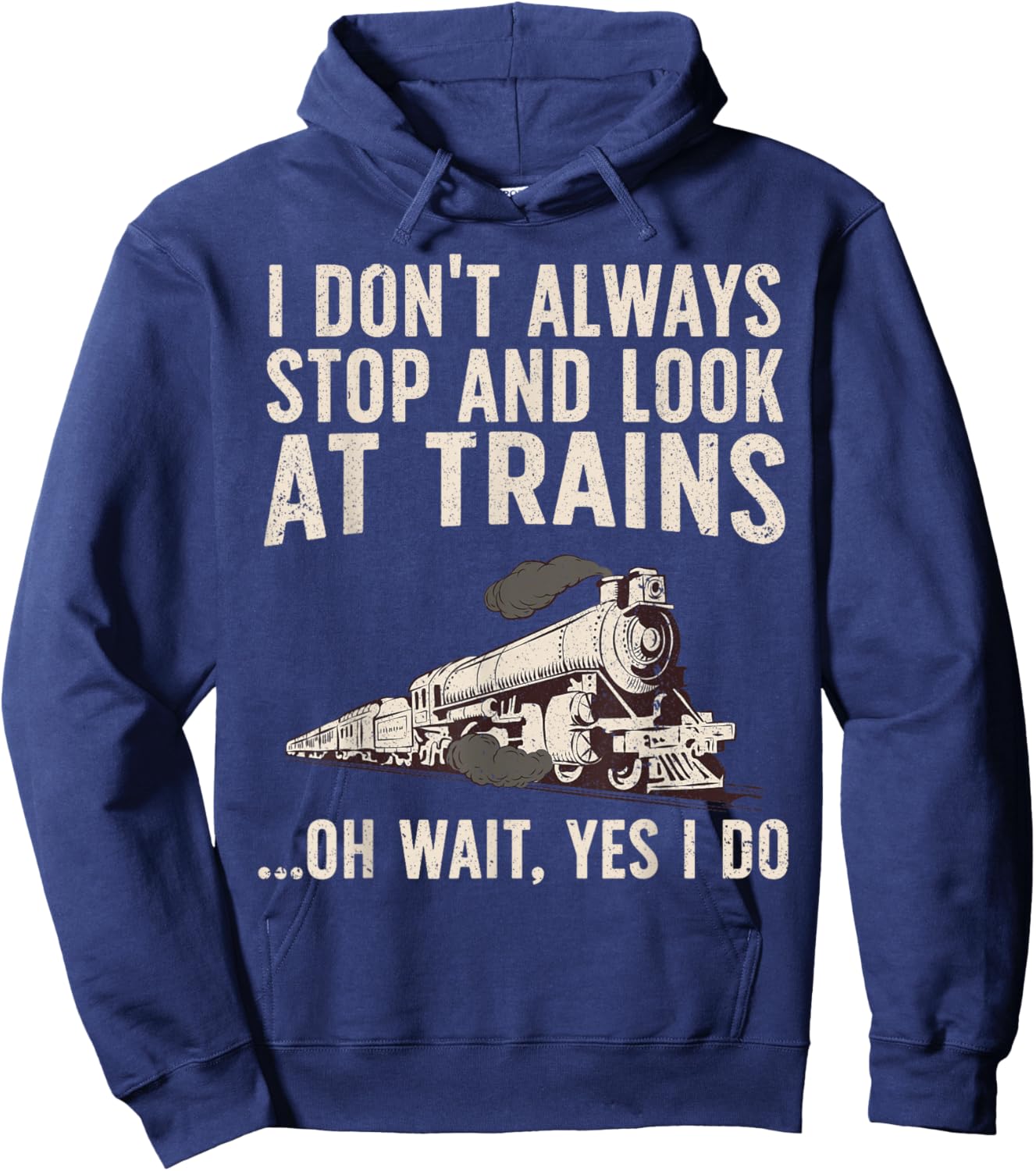 Cool Trains Women Train Collector Railroad Engine Hoodie - Hoodie | Navy