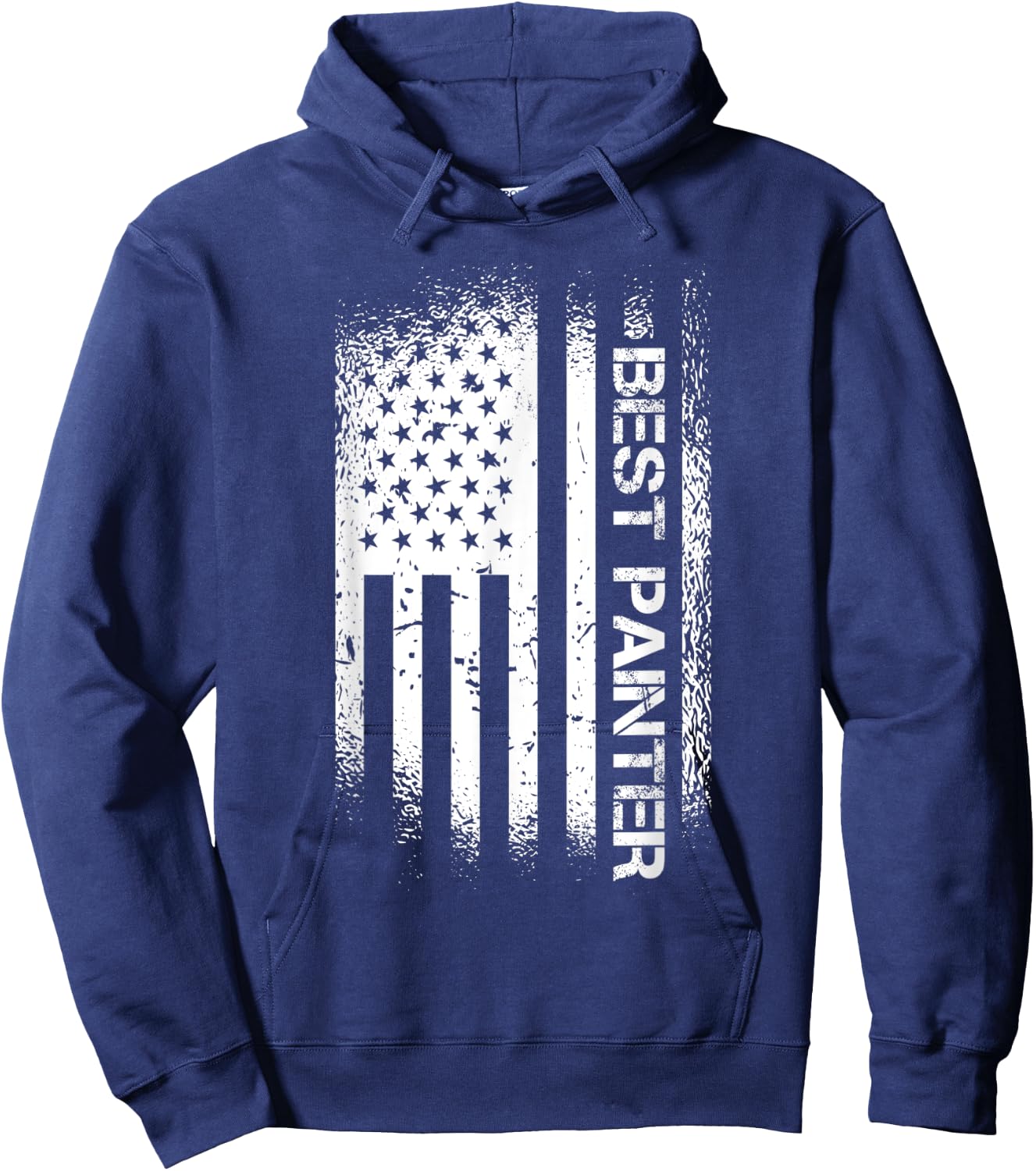 Patriotic Best Painter With American Flag Women Men Hoodie - Hoodie | Navy